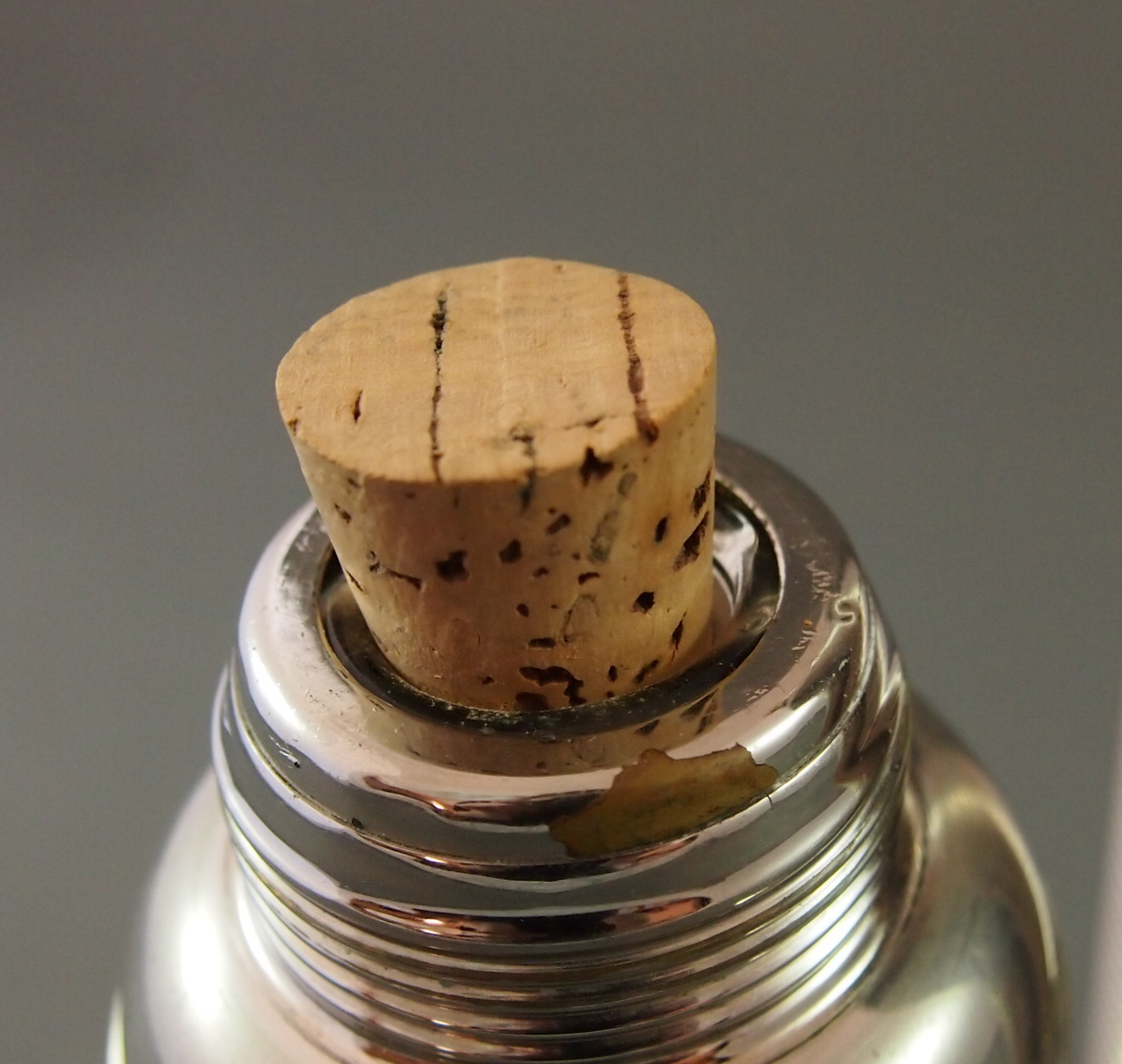 Silver Metal Thermos and Icy-Hot Vessel