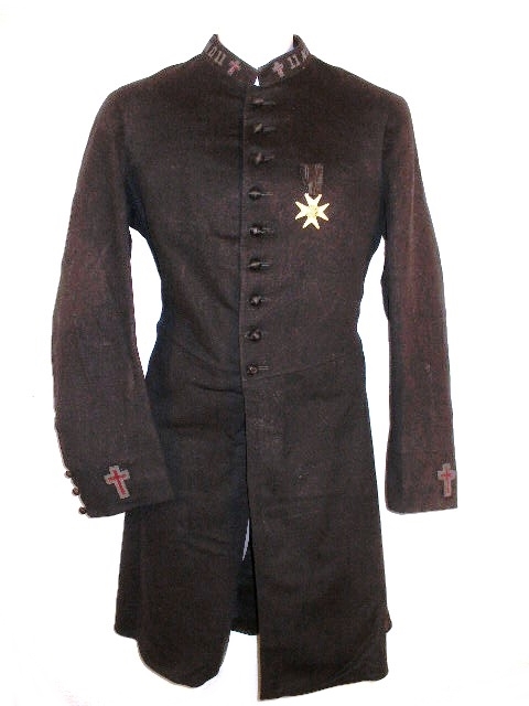 Vintage Masonic Knights Templar Military Uniform with Sash and Sword Belt