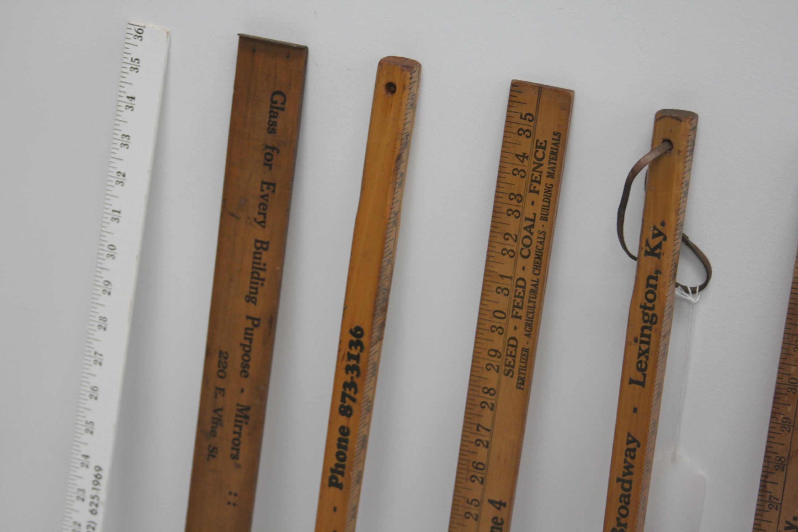 Lot of Vintage Yardsticks