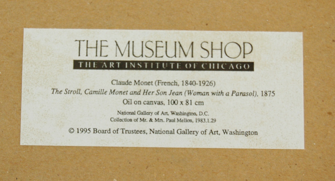 'Woman with a Parasol' by Claude Monet