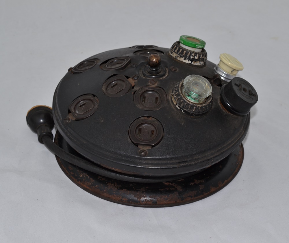 Vintage Hubbel Electric Extension Outlet, Circa 1925