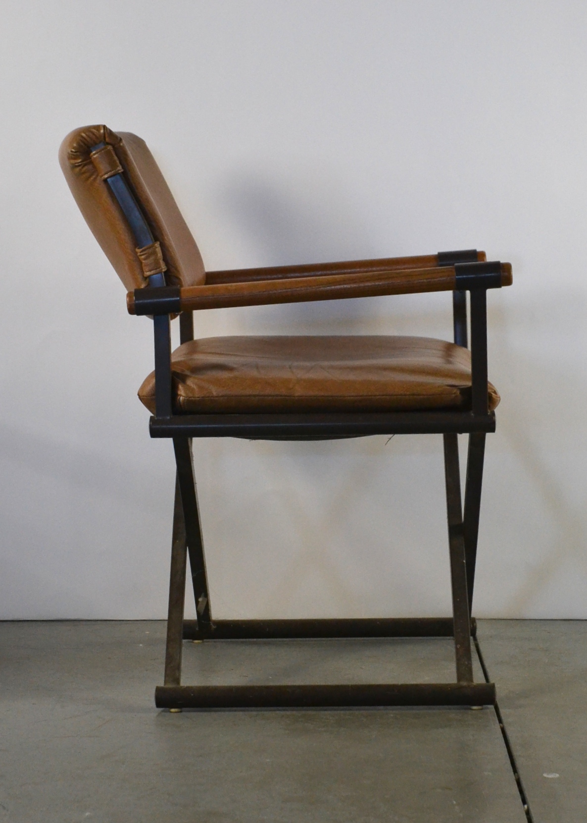 Mid-Century Modern Leather Directors Chairs