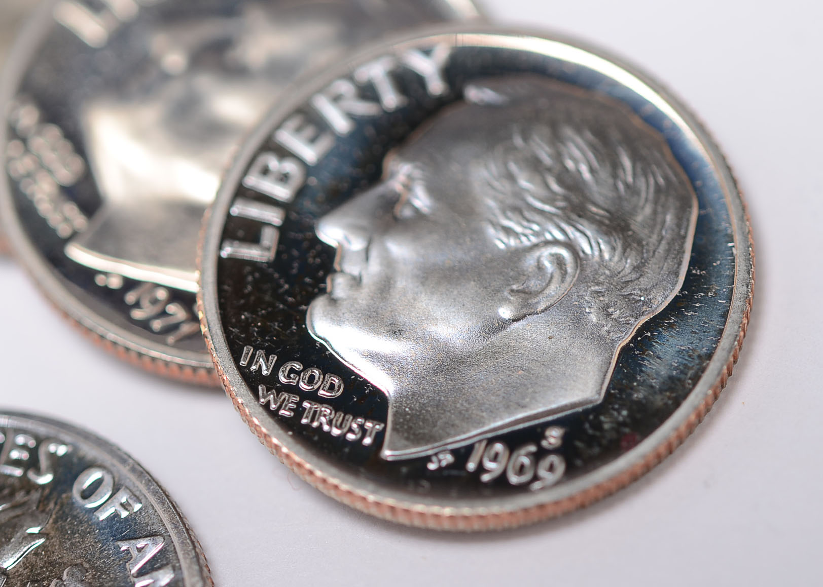 A Group of (7) Proof Roosevelt Dimes