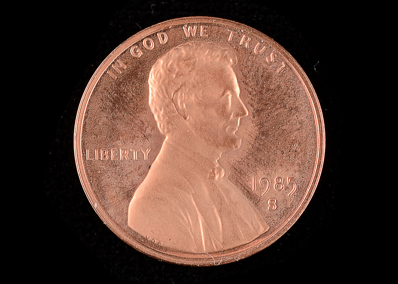 1985 S Proof Lincoln Memorial Penny