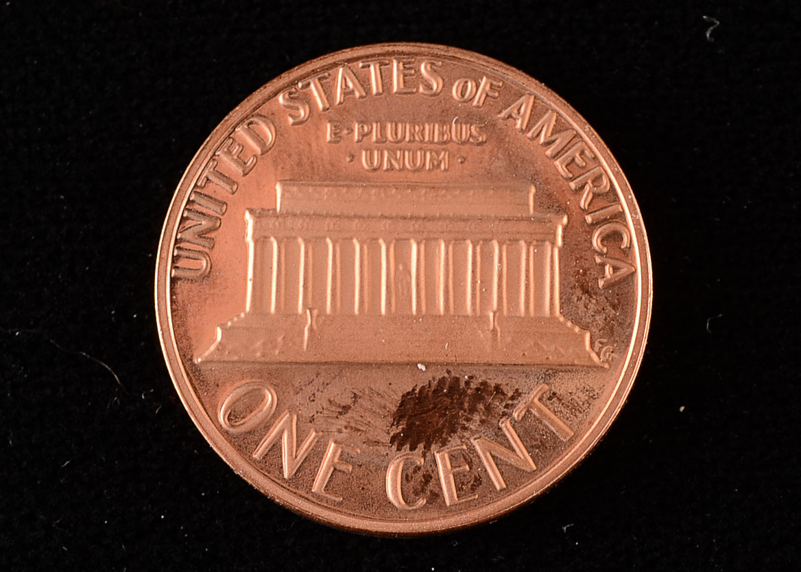 1985 S Proof Lincoln Memorial Penny