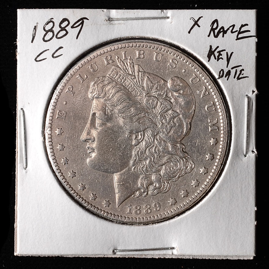 Very Rare 1889 CC Morgan Silver Dollar