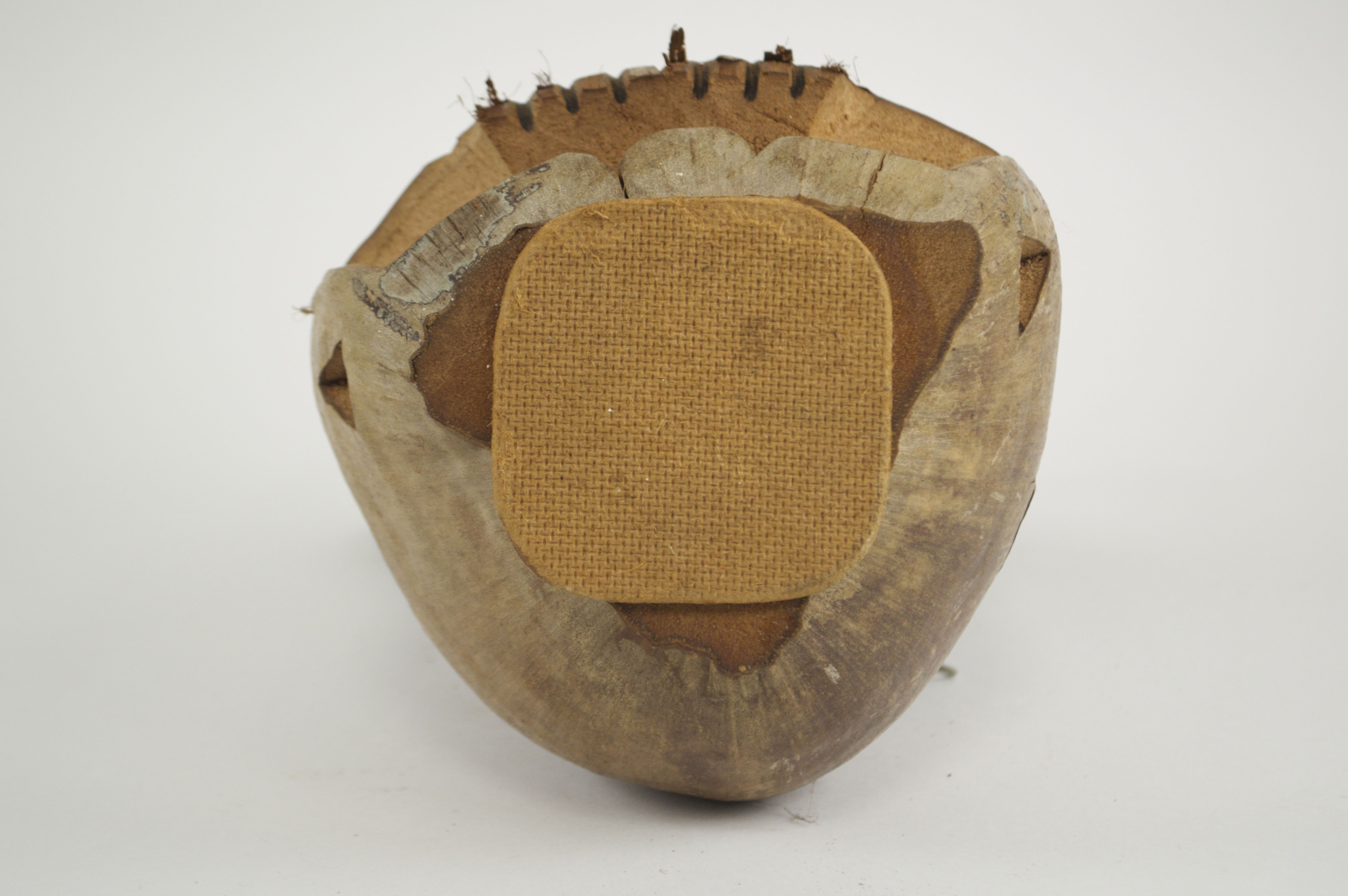 Hand Carved Coconut Minnie Mouse-Like Tourist Souvenir