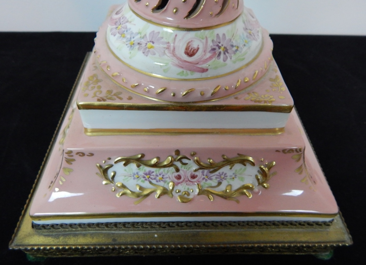 Vintage Capodimonte Style Lamp