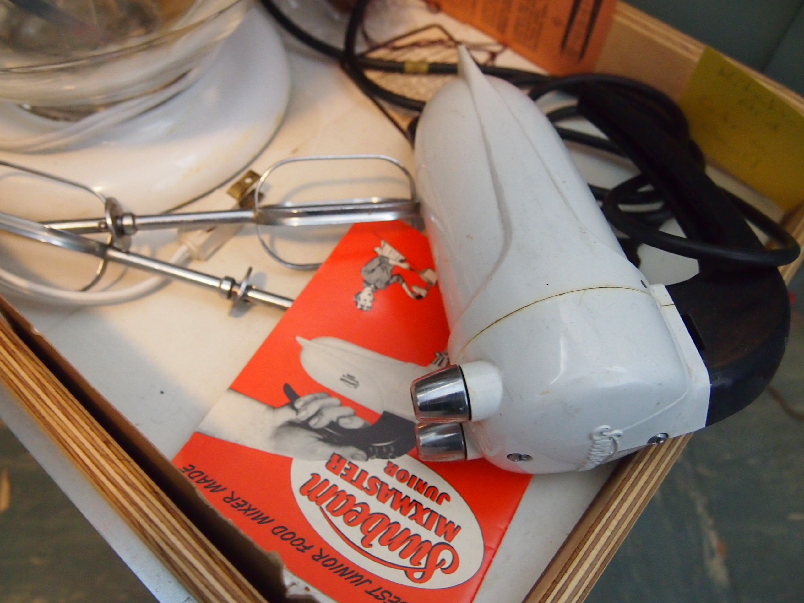 Vintage Kitchen Aid Stand Mixer and Sunbeam Hand Mixer