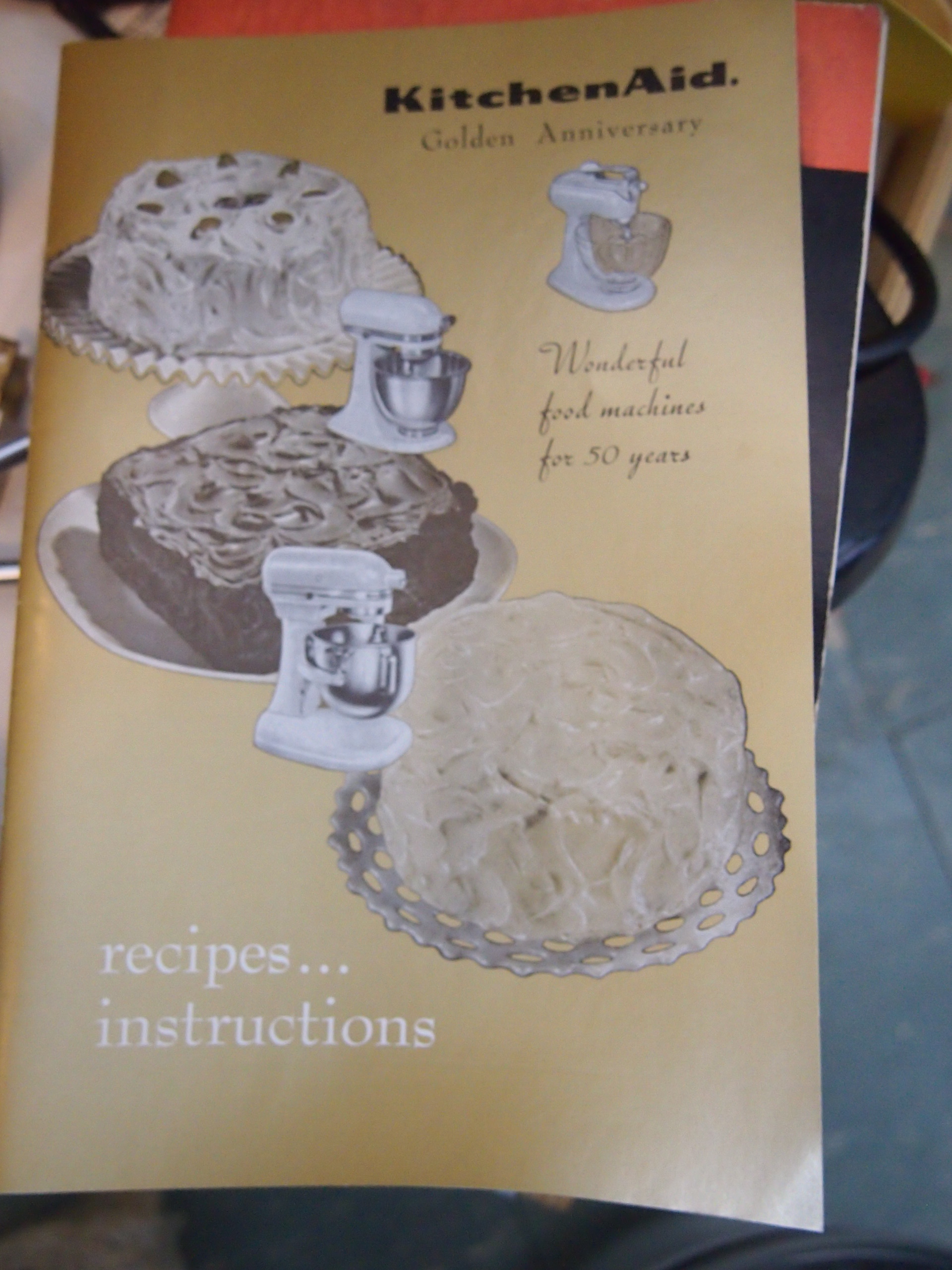 Vintage Kitchen Aid Stand Mixer and Sunbeam Hand Mixer