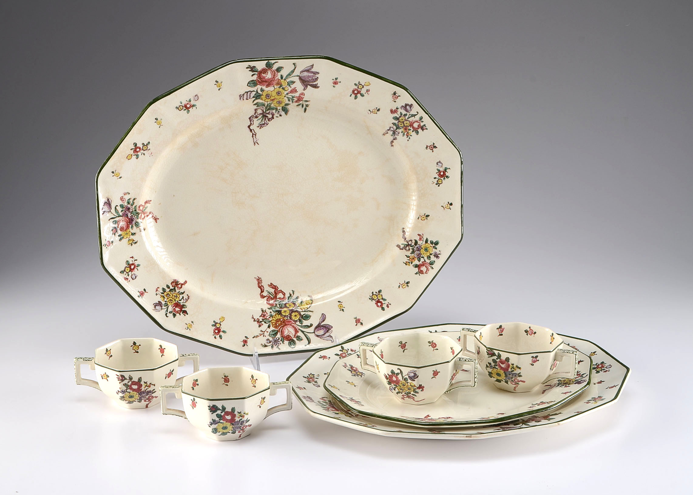 Vintage Royal Doulton "Old Leeds Sprays" Pattern Platters