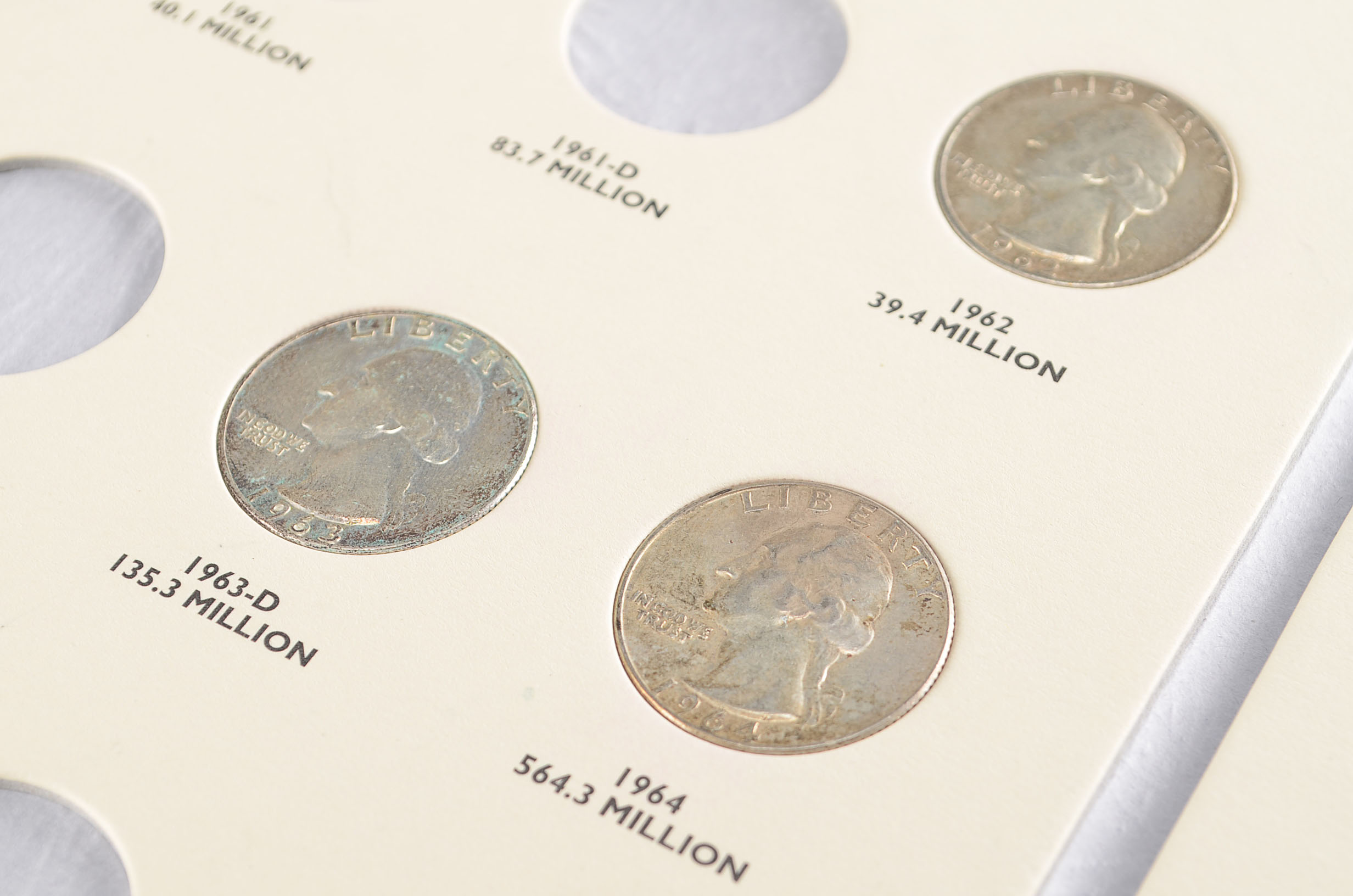 Group of 78 Washington Quarters