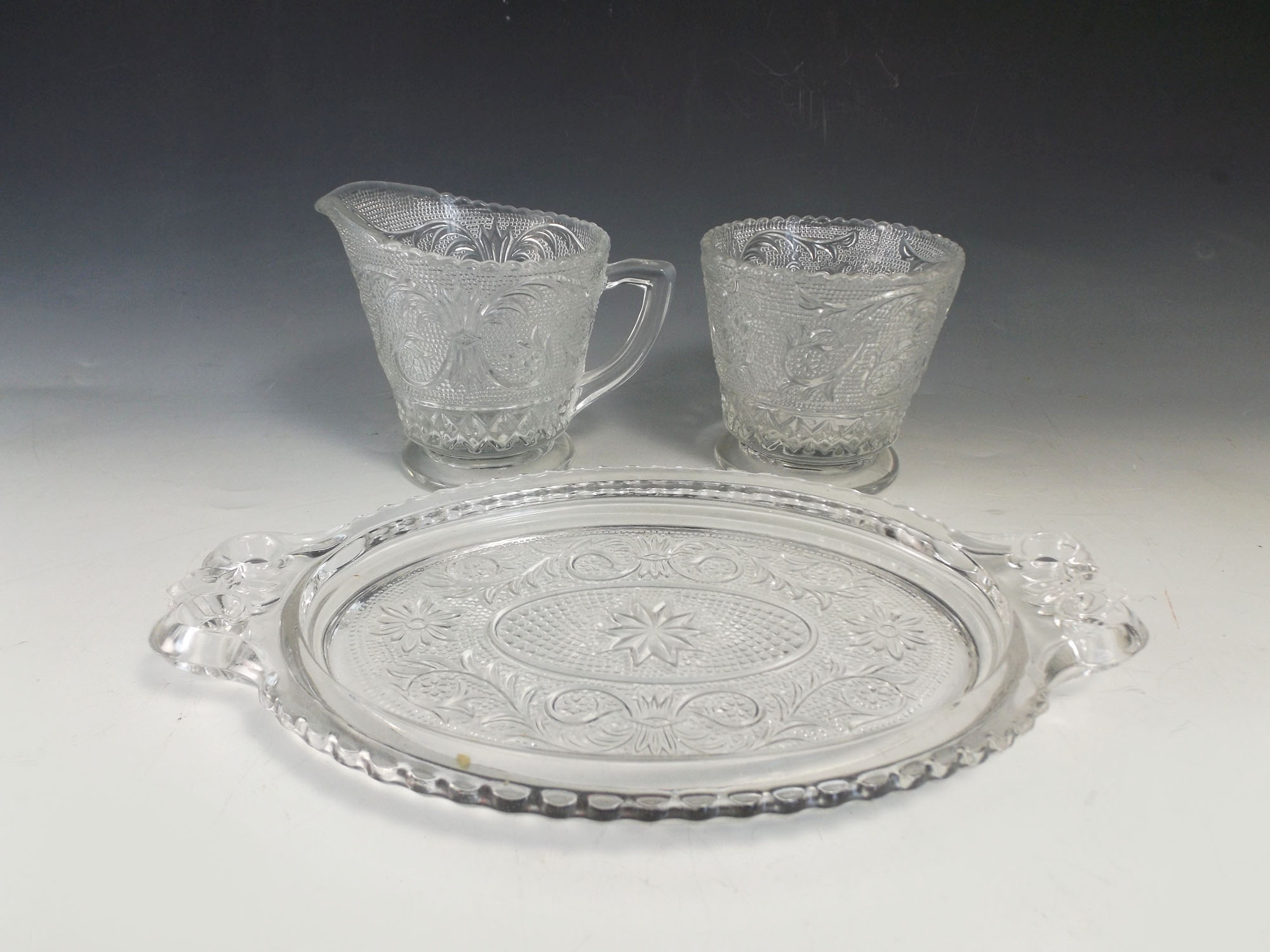 Duncan Miller Sandwich Glass Set