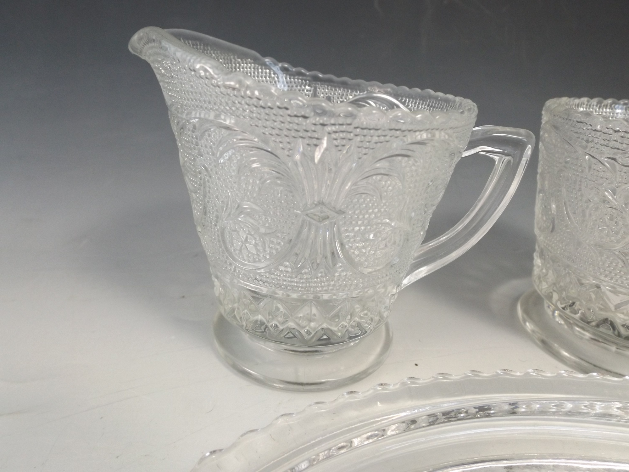 Duncan Miller Sandwich Glass Set