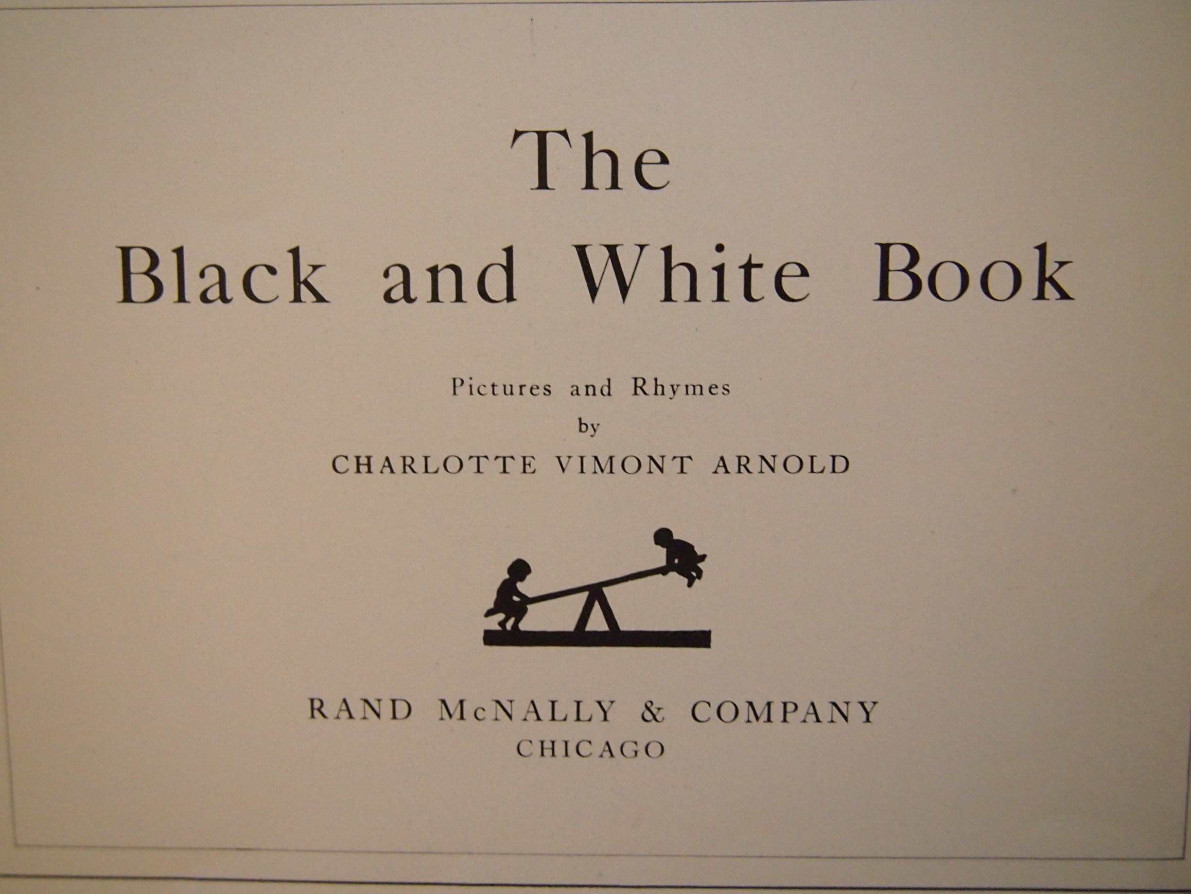 Vintage Toy Dog and Charlotte Vimont Arnold's "The Black & White Book"