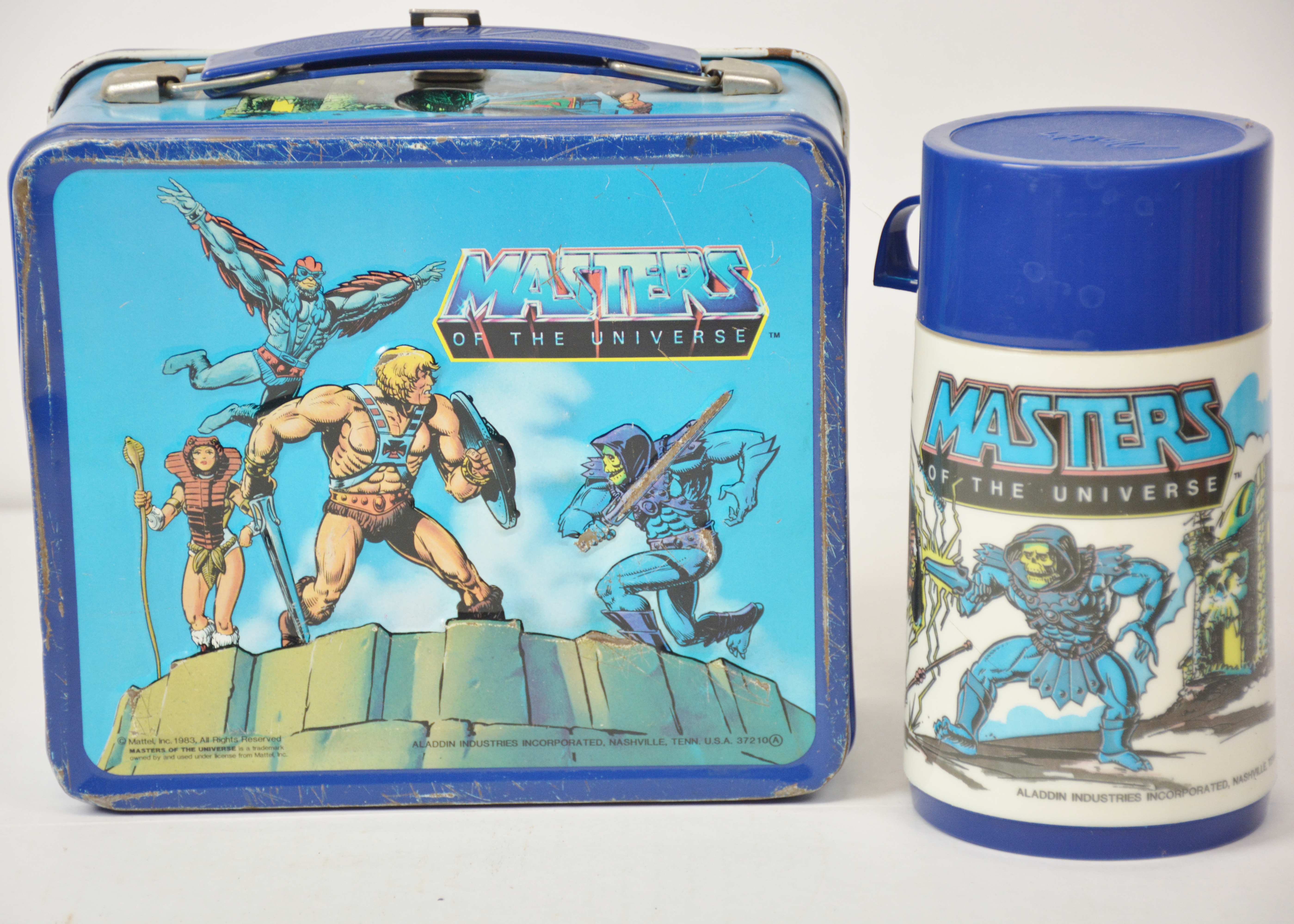 Vintage Masters of the Universe Lunchbox and Thermos