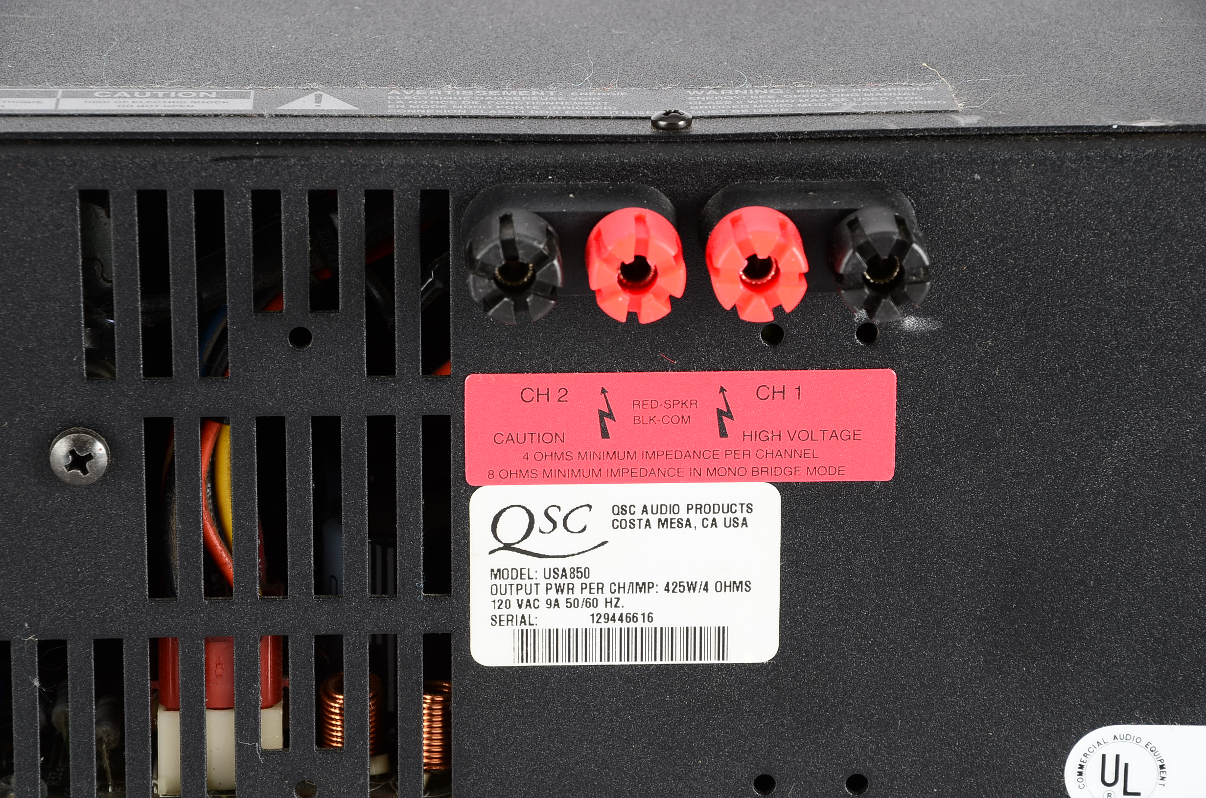QSC Professional Power Amplifier USA 850