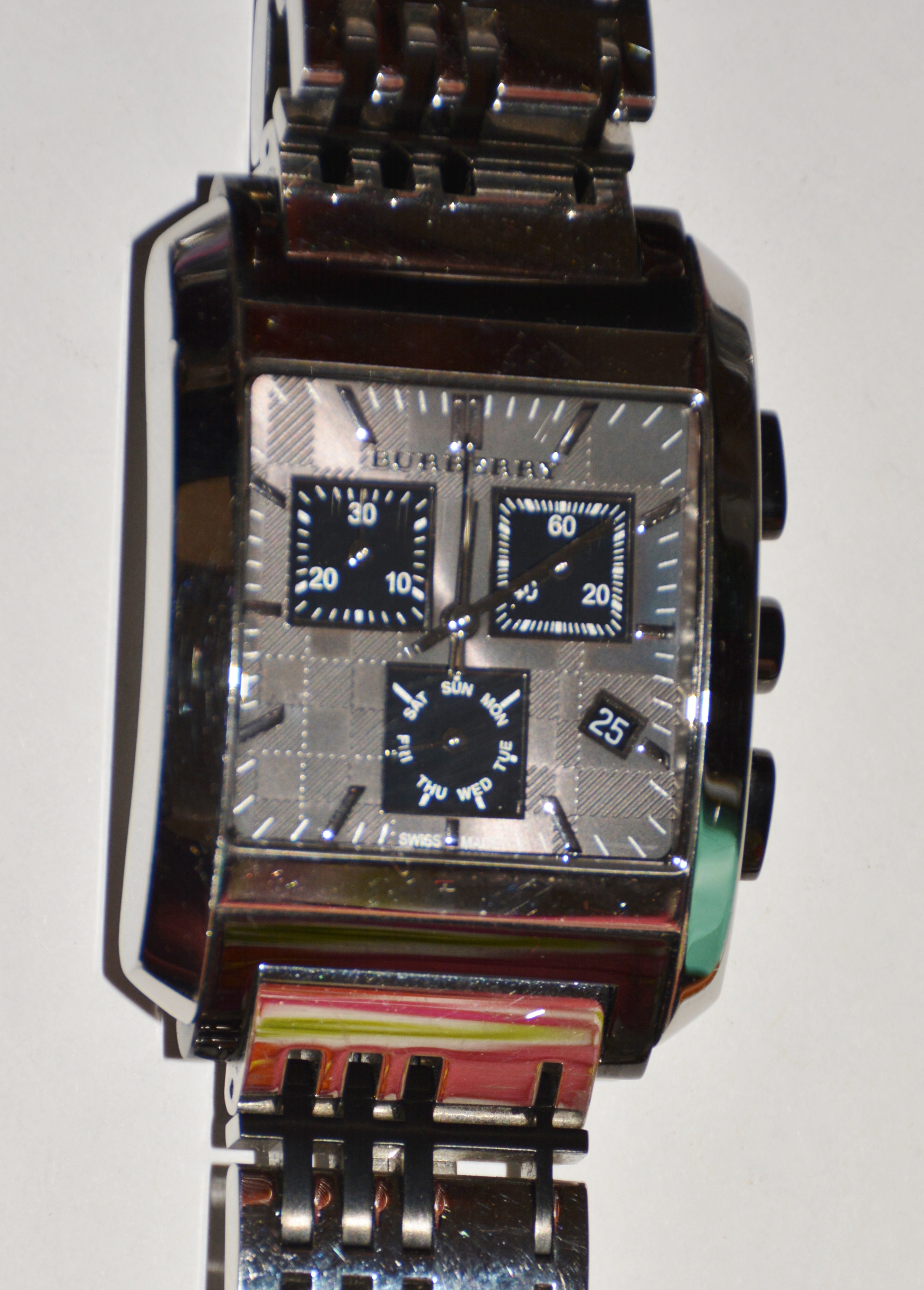 Stainless Steel Burberry Watch