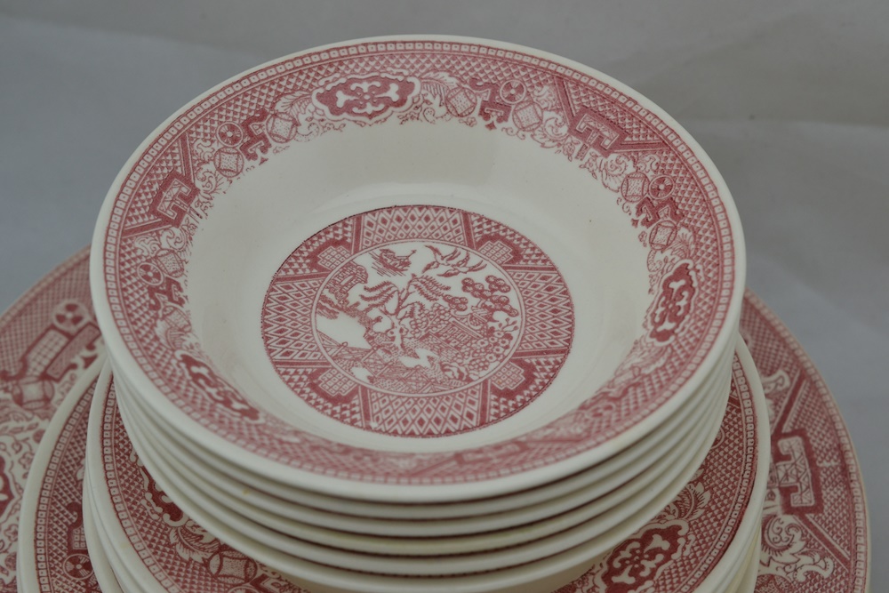 Vintage Royal China Red Willow Ware Pieces