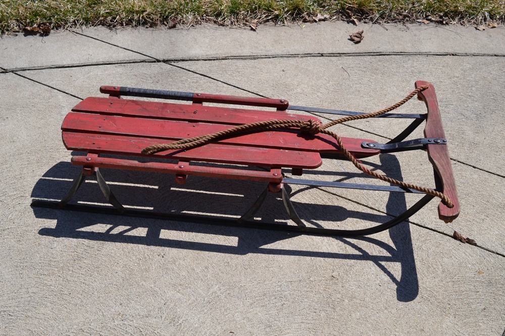 Vintage Champion Metal Runner Sled