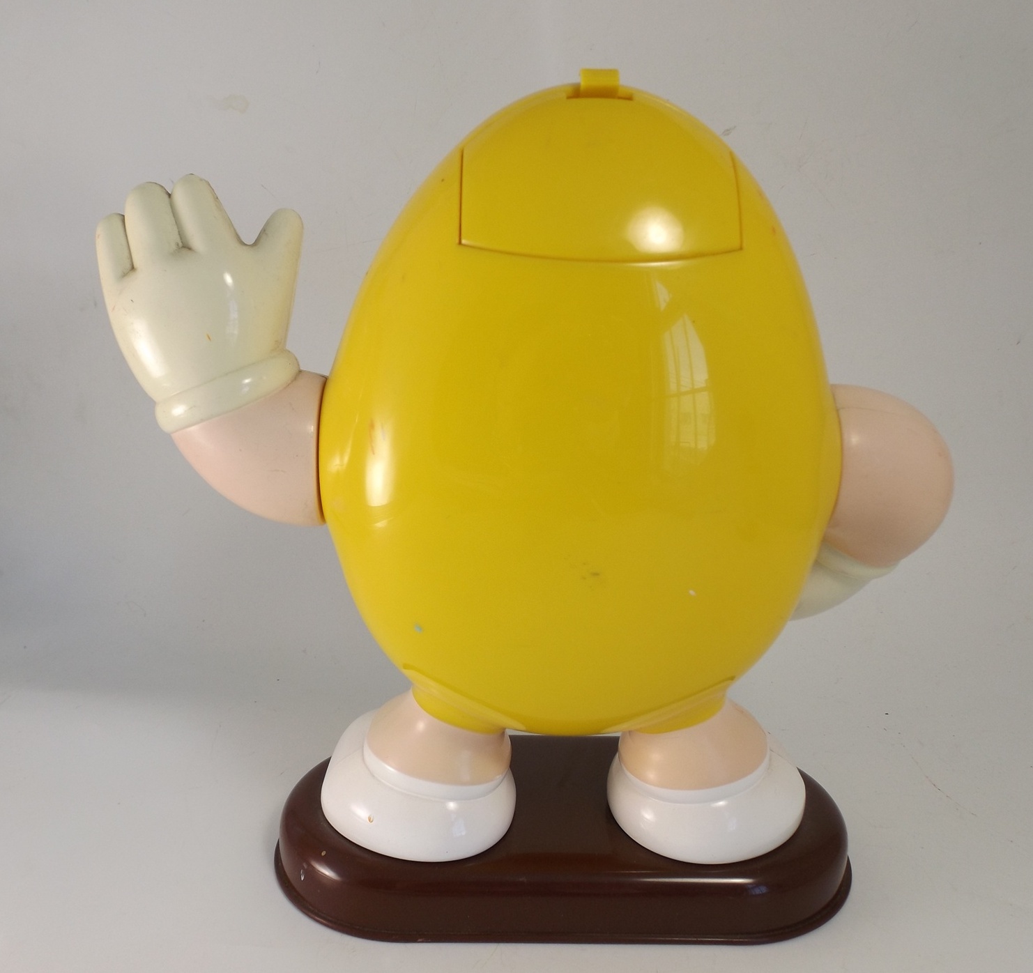 1992 Bright Yellow M & M Peanut Dispenser