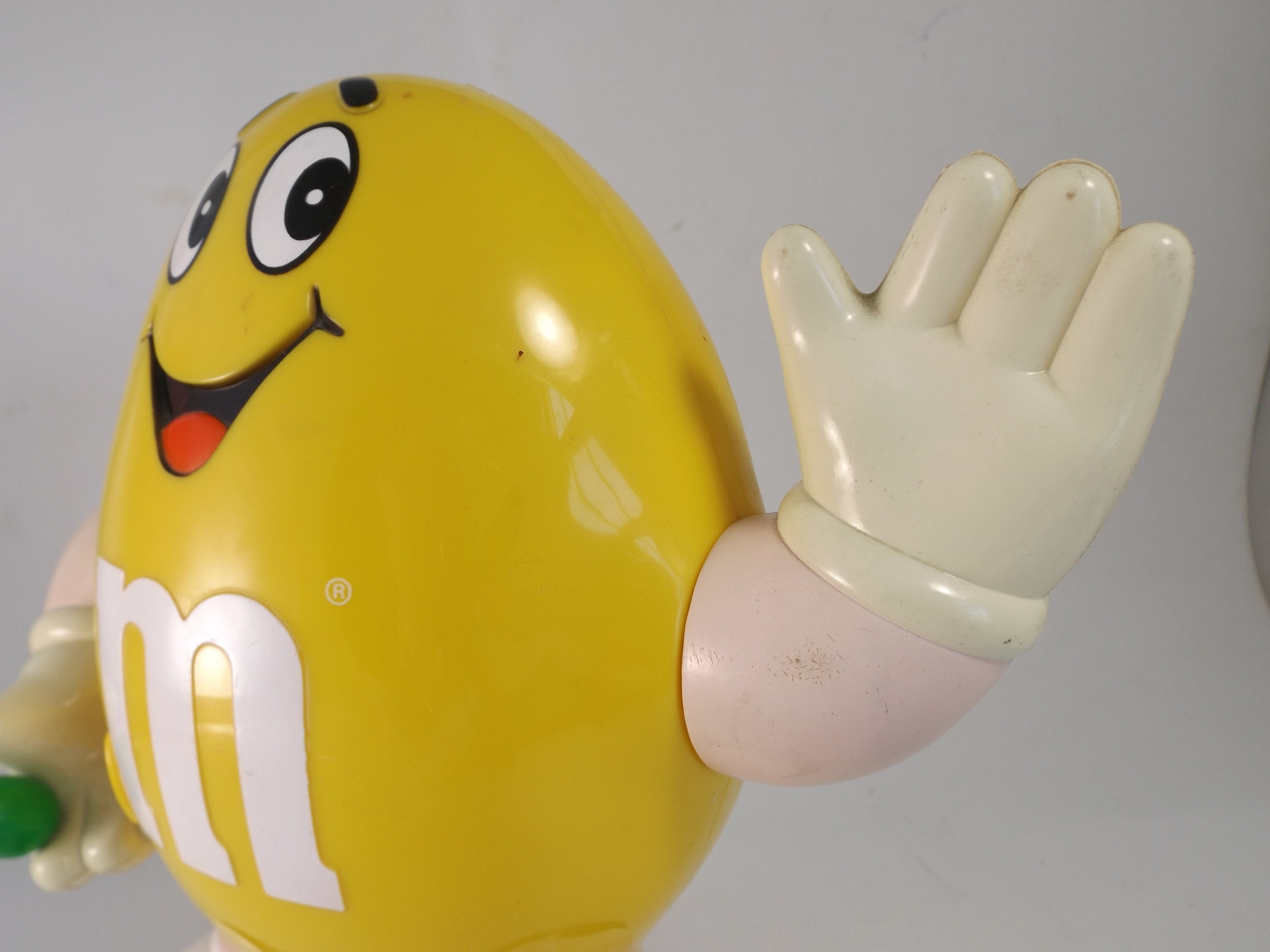 1992 Bright Yellow M & M Peanut Dispenser