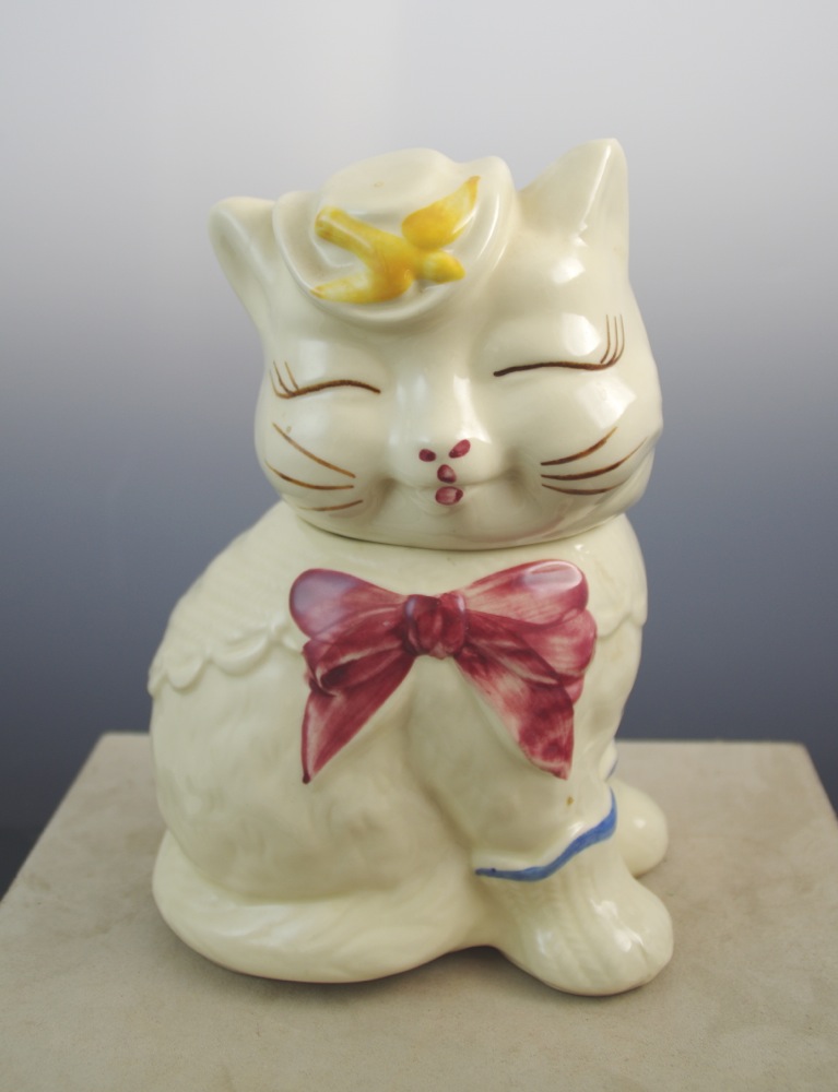 Vintage "Puss N Boots" Cookie Jar with Salt and Pepper Set