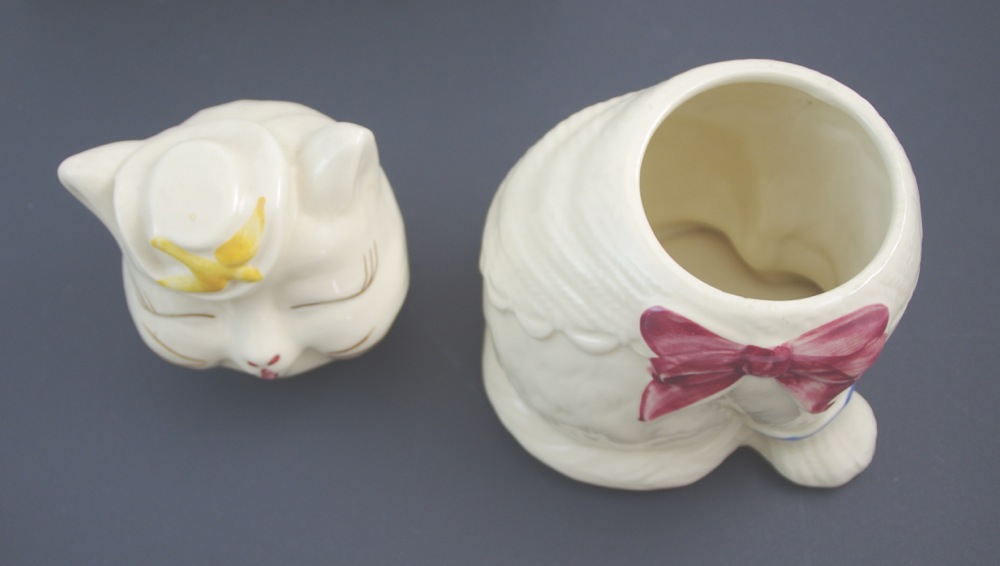 Vintage "Puss N Boots" Cookie Jar with Salt and Pepper Set