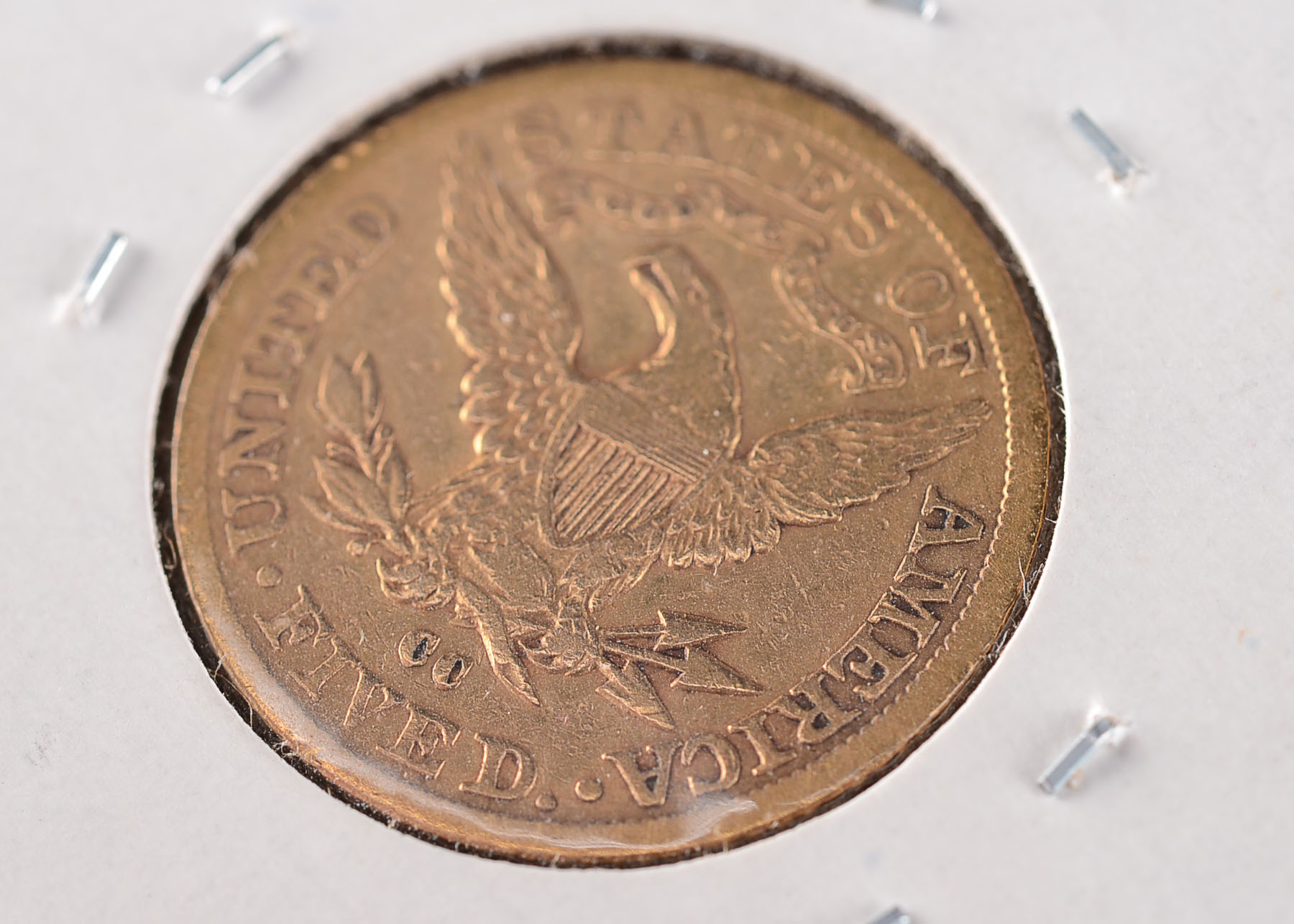 1891 Carson City $5 Gold Liberty Head Coin