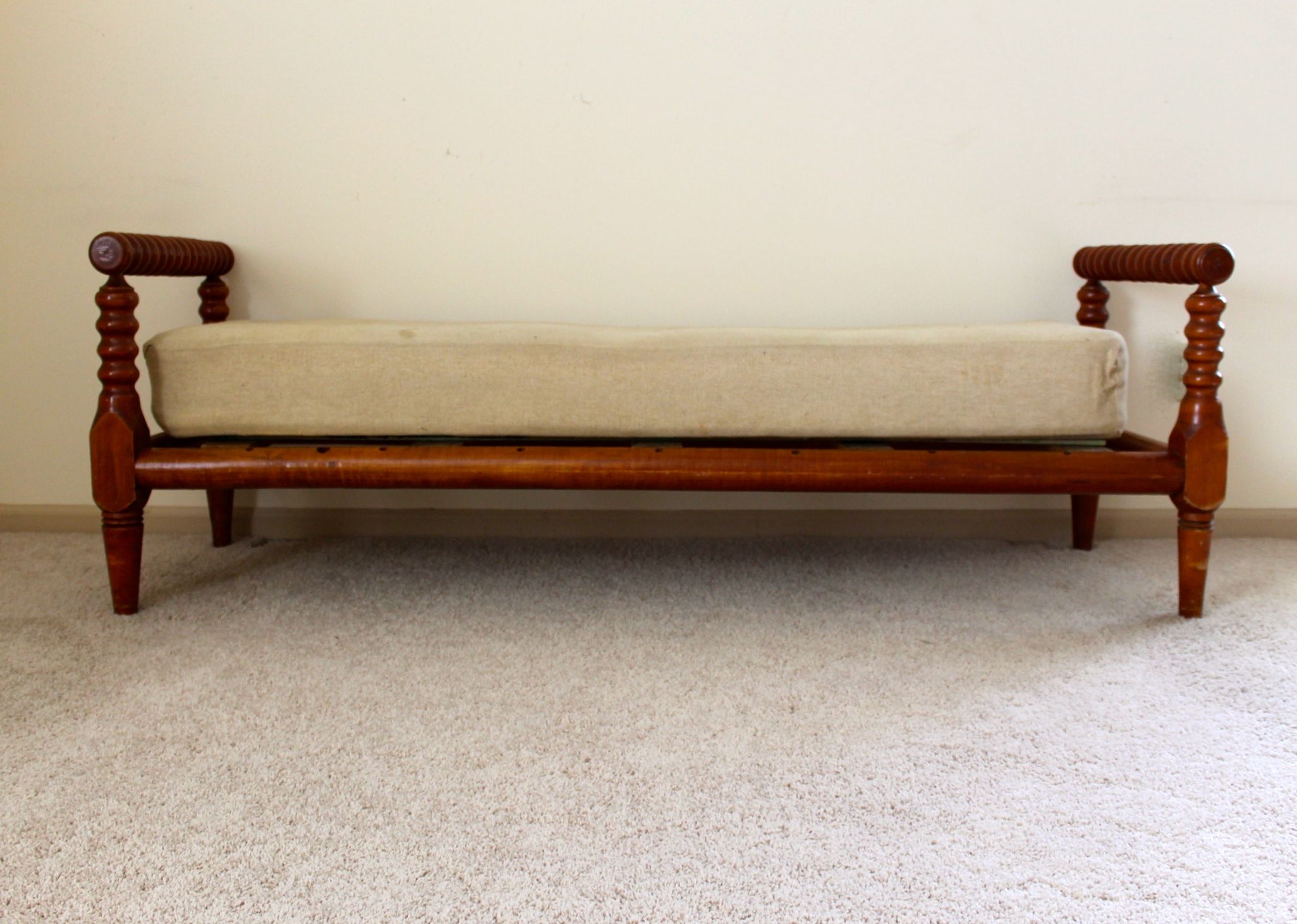 Narrow Antique Cherry Daybed