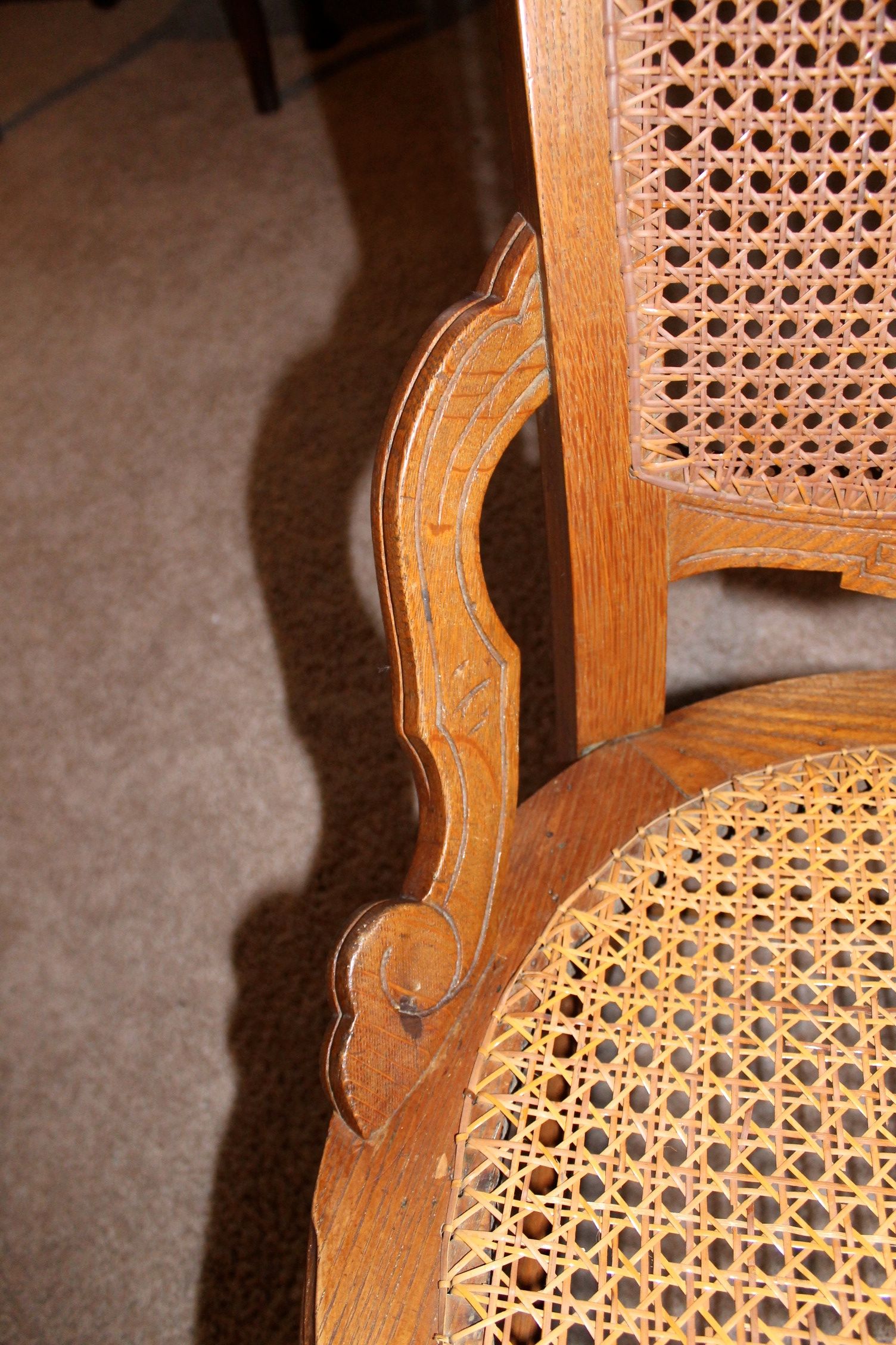 Lot of Cane Bottom Rocking Chairs