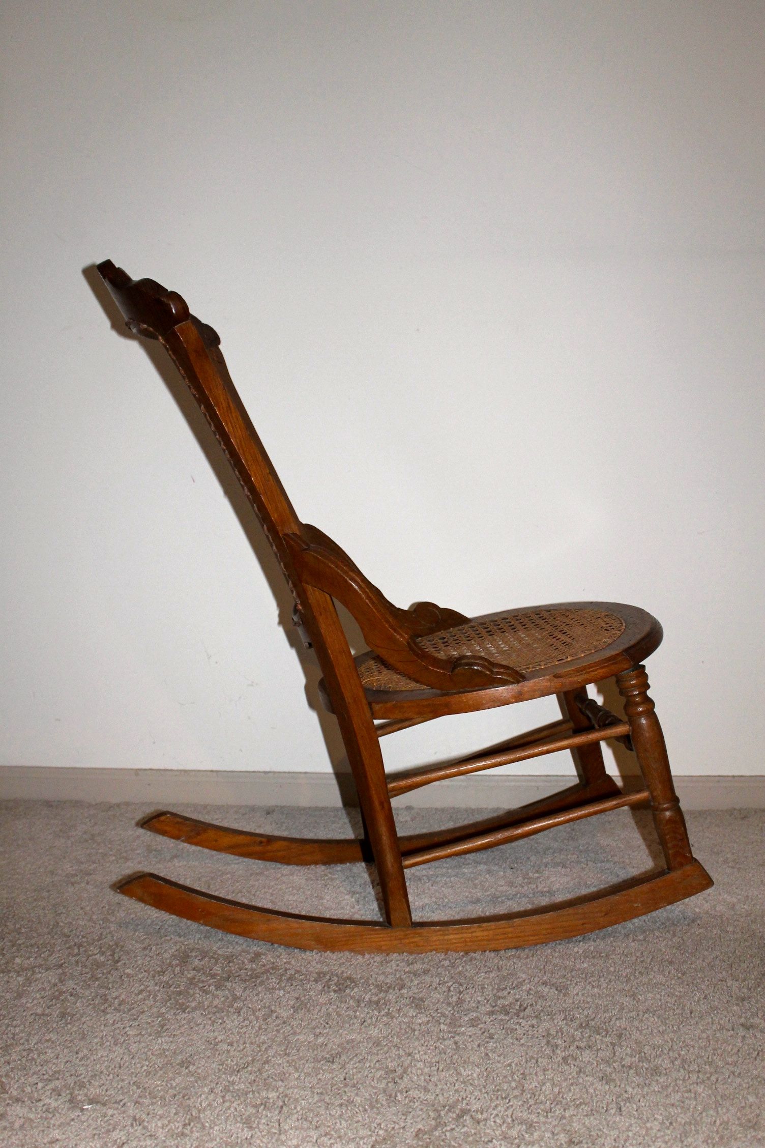 Lot of Cane Bottom Rocking Chairs