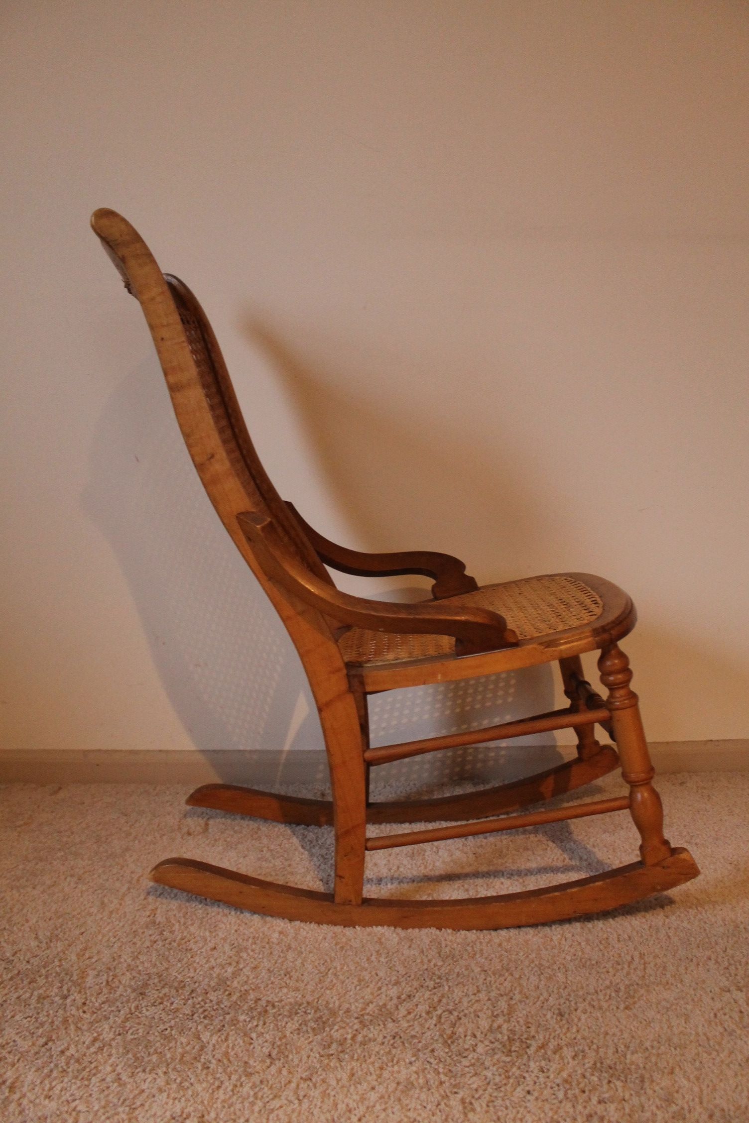 Lot of Cane Bottom Rocking Chairs