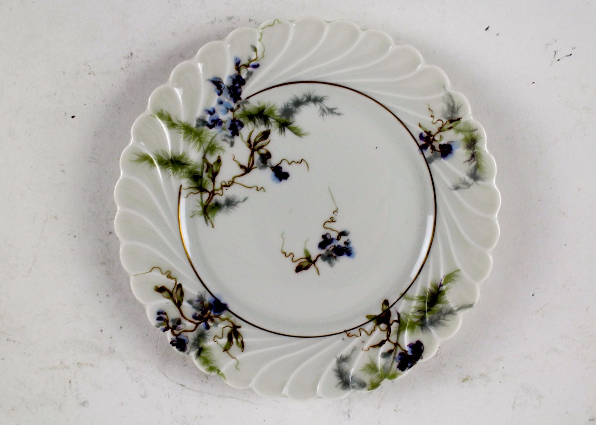  Haviland Limoges "Orsay" Swirl Pattern Plates