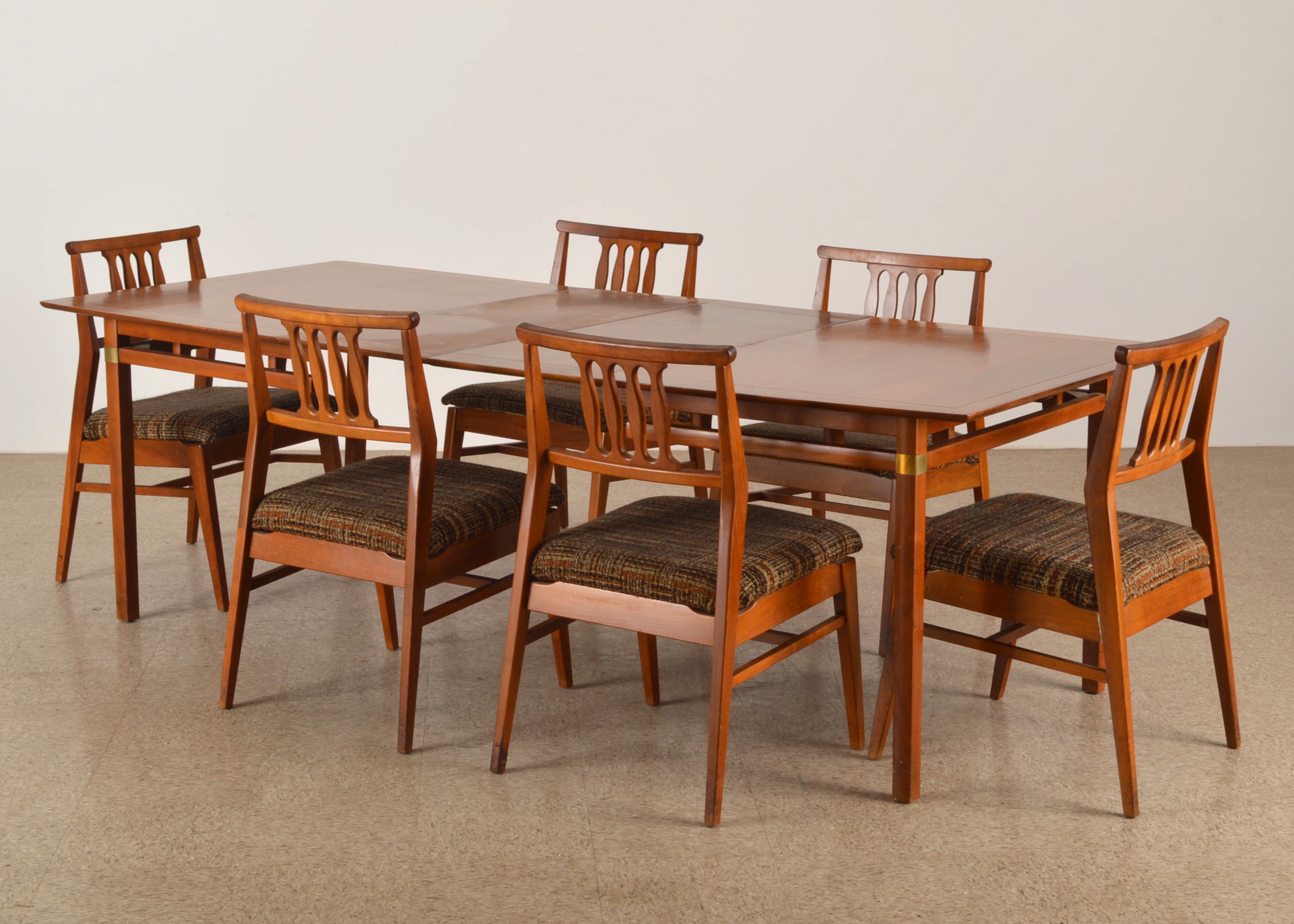 Danish Modern Teak Dining Table and Chair Set 