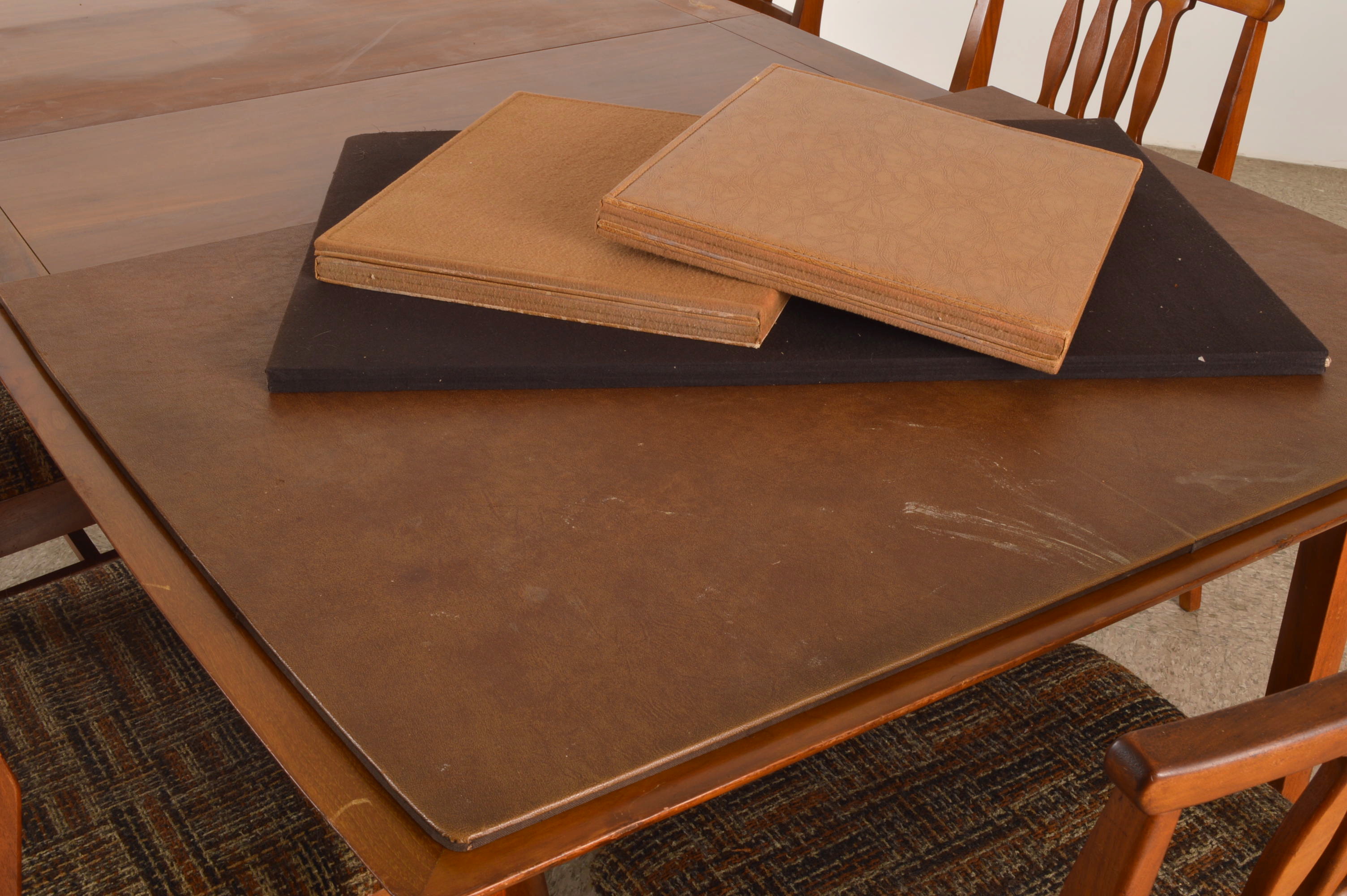 Danish Modern Teak Dining Table and Chair Set 