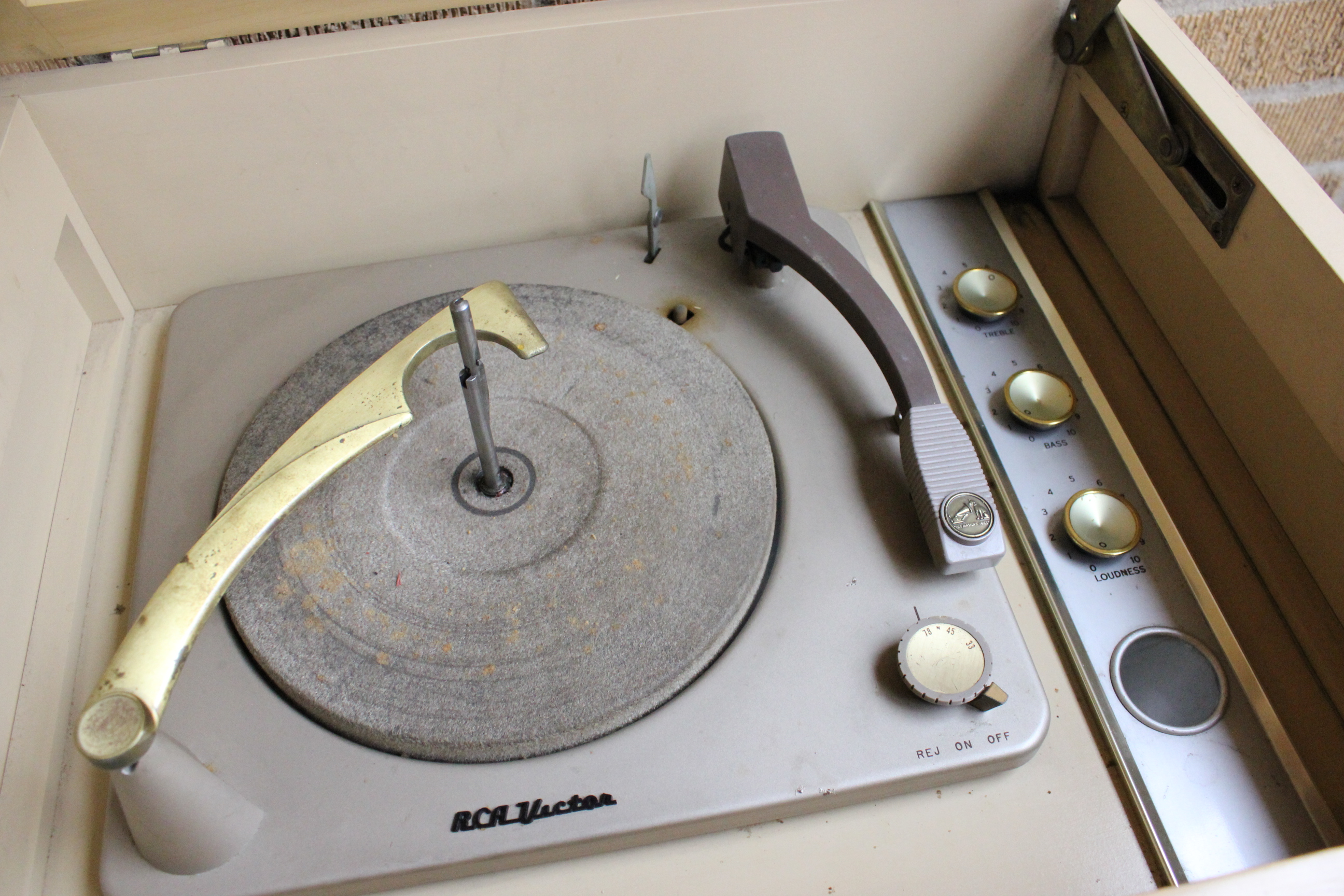 Mid-Century RCA Victor High Fidelity Orthophonic Record Player