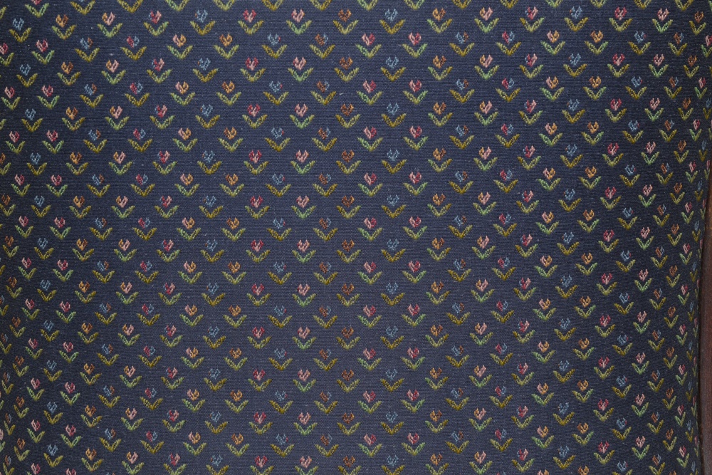 Vintage Mahogany Upholstered Lincoln Rocking Chair