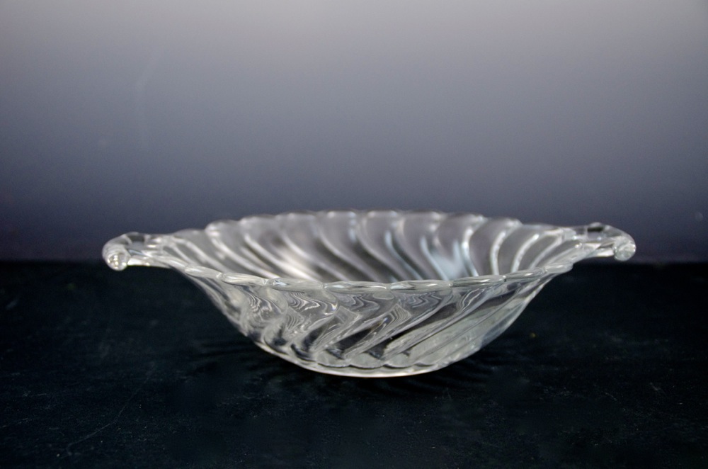 Collection Four Vintage Glass Serving Pieces