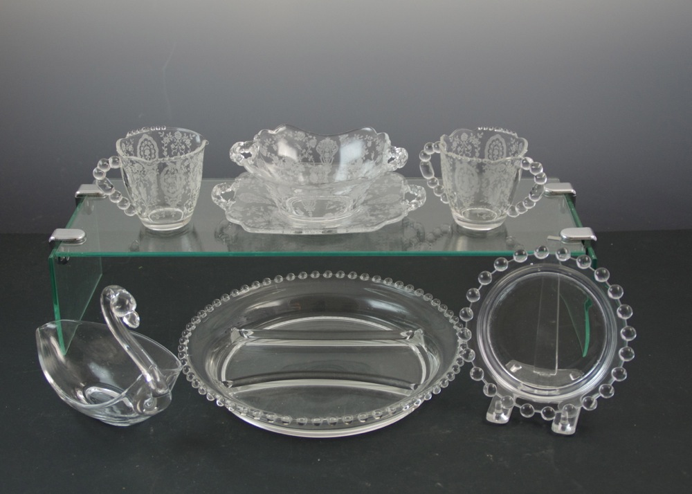 Collection of Vintage Imperial Glass and Serving Pieces
