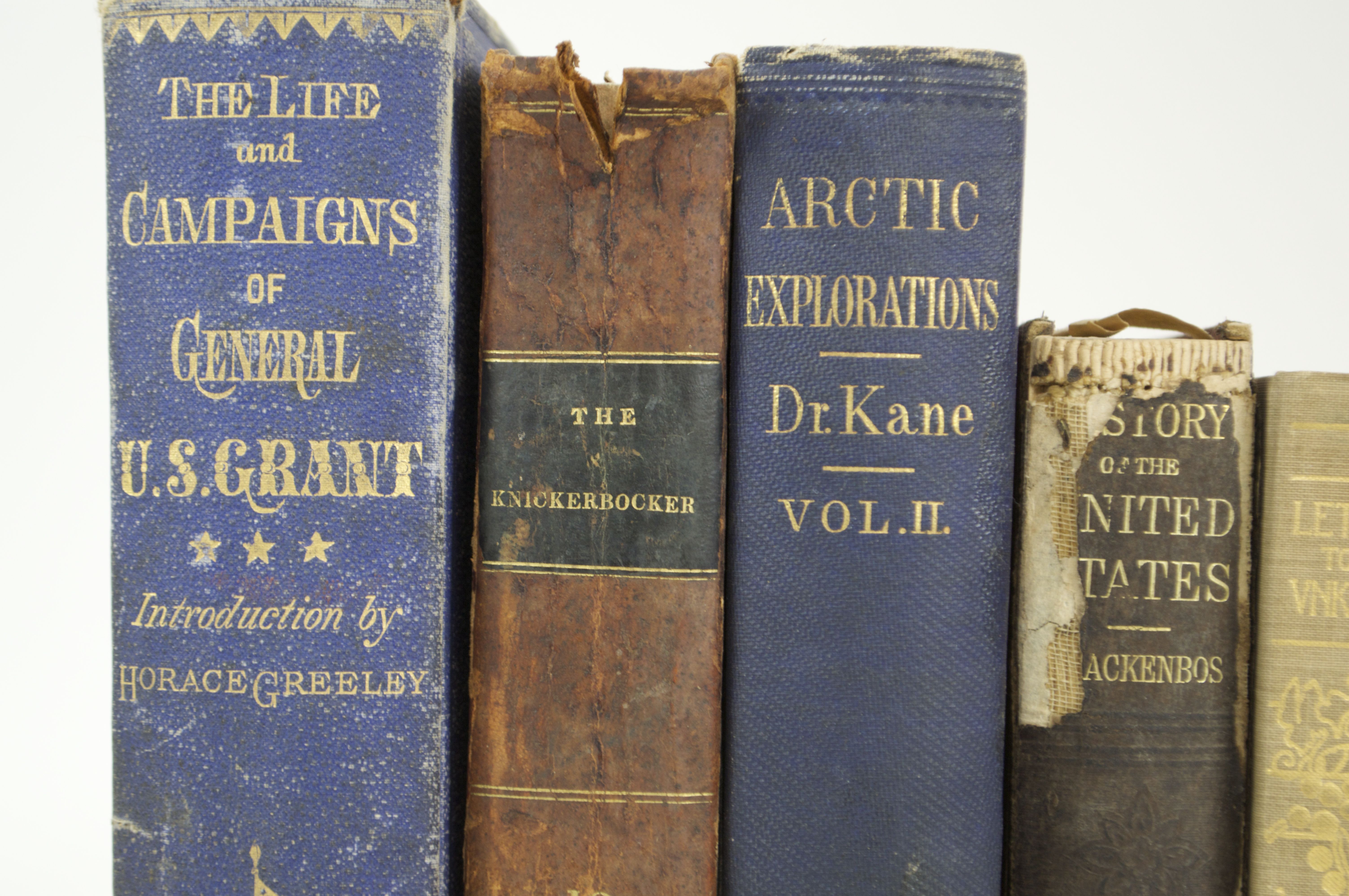 Lot of Nine Antique Books