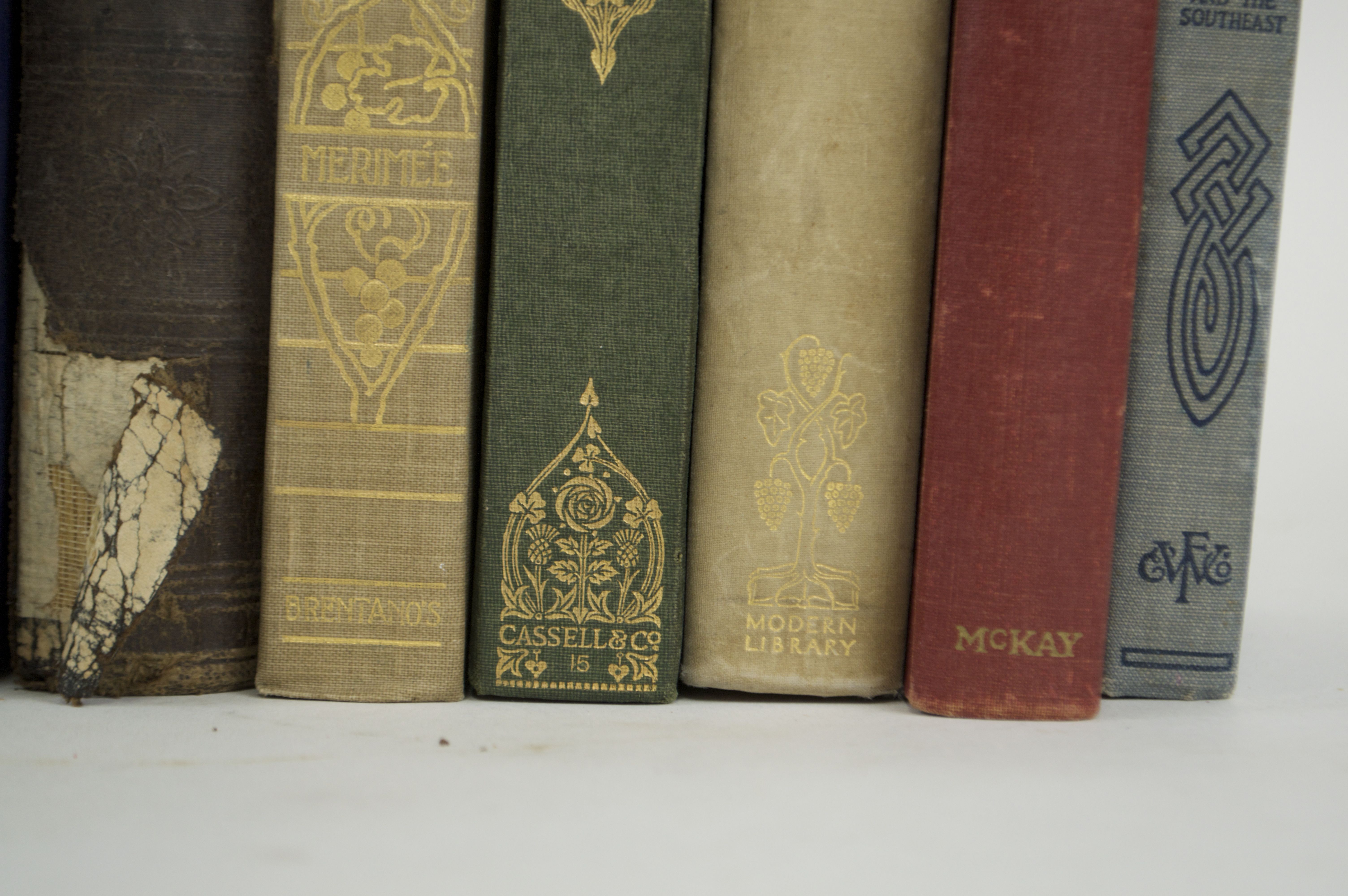 Lot of Nine Antique Books