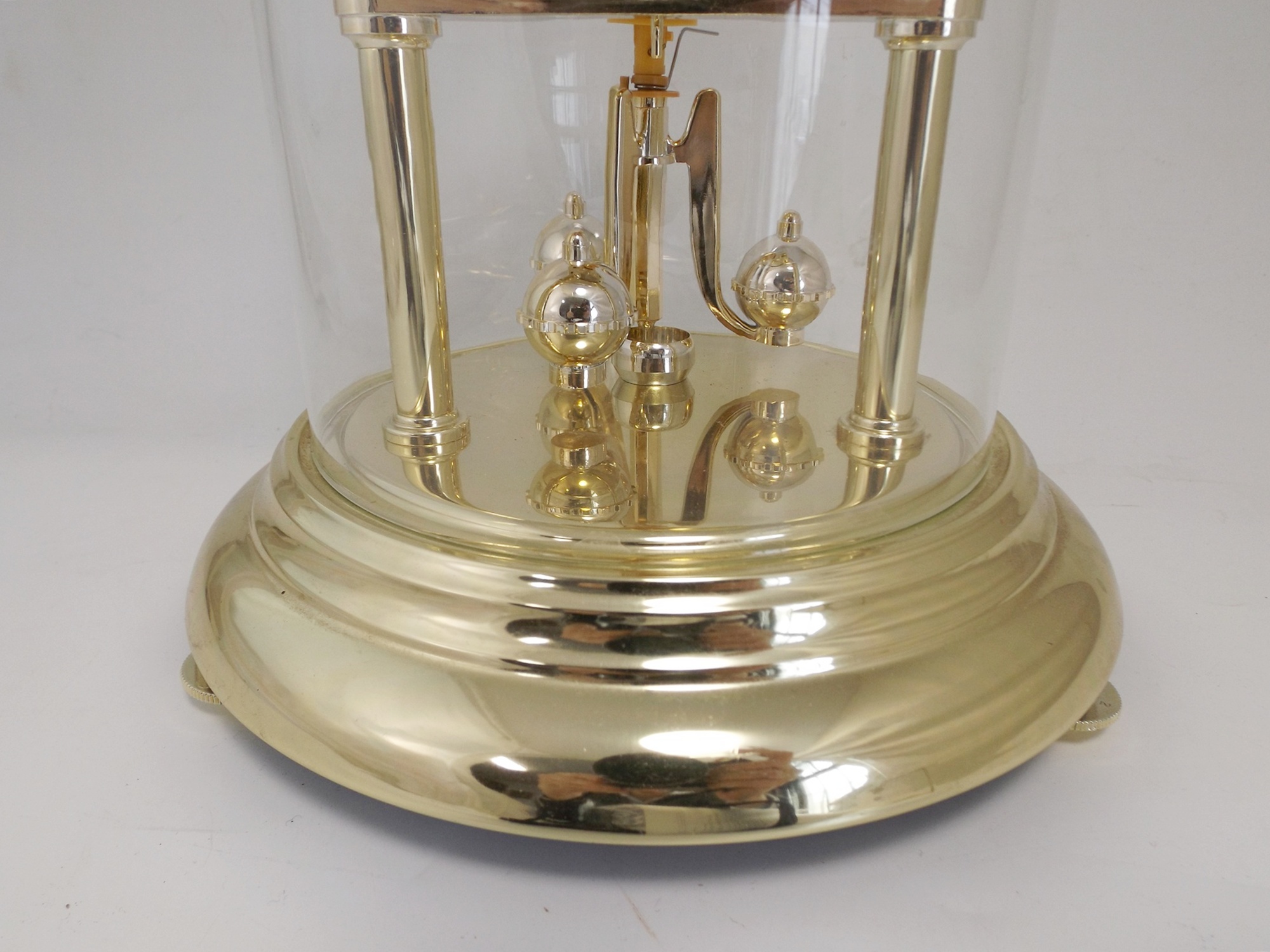 Elgin Anniversary Clock under a Glass Dome