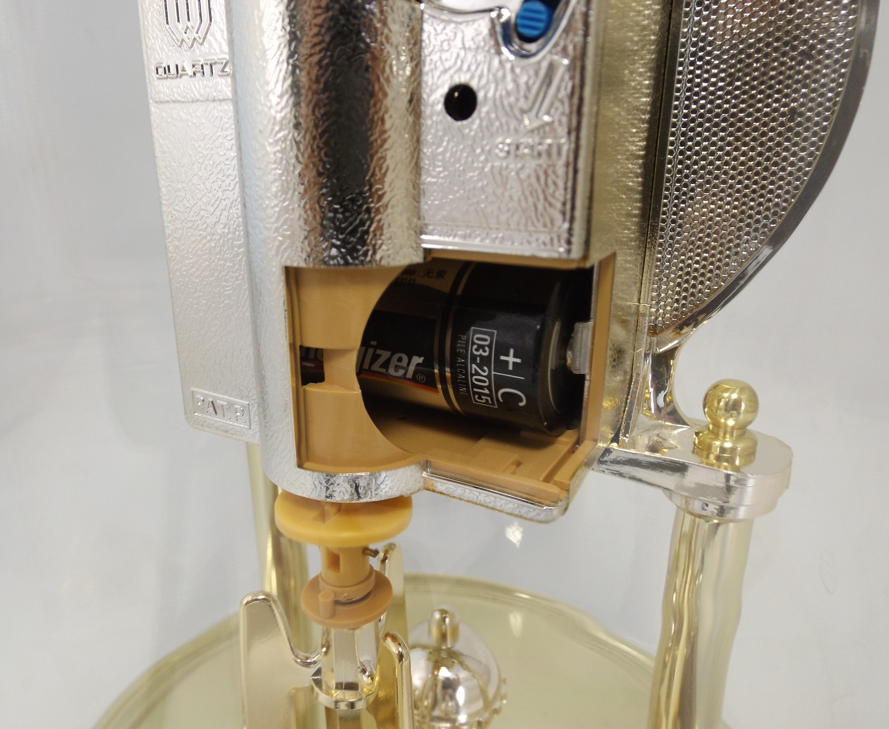 Elgin Anniversary Clock under a Glass Dome