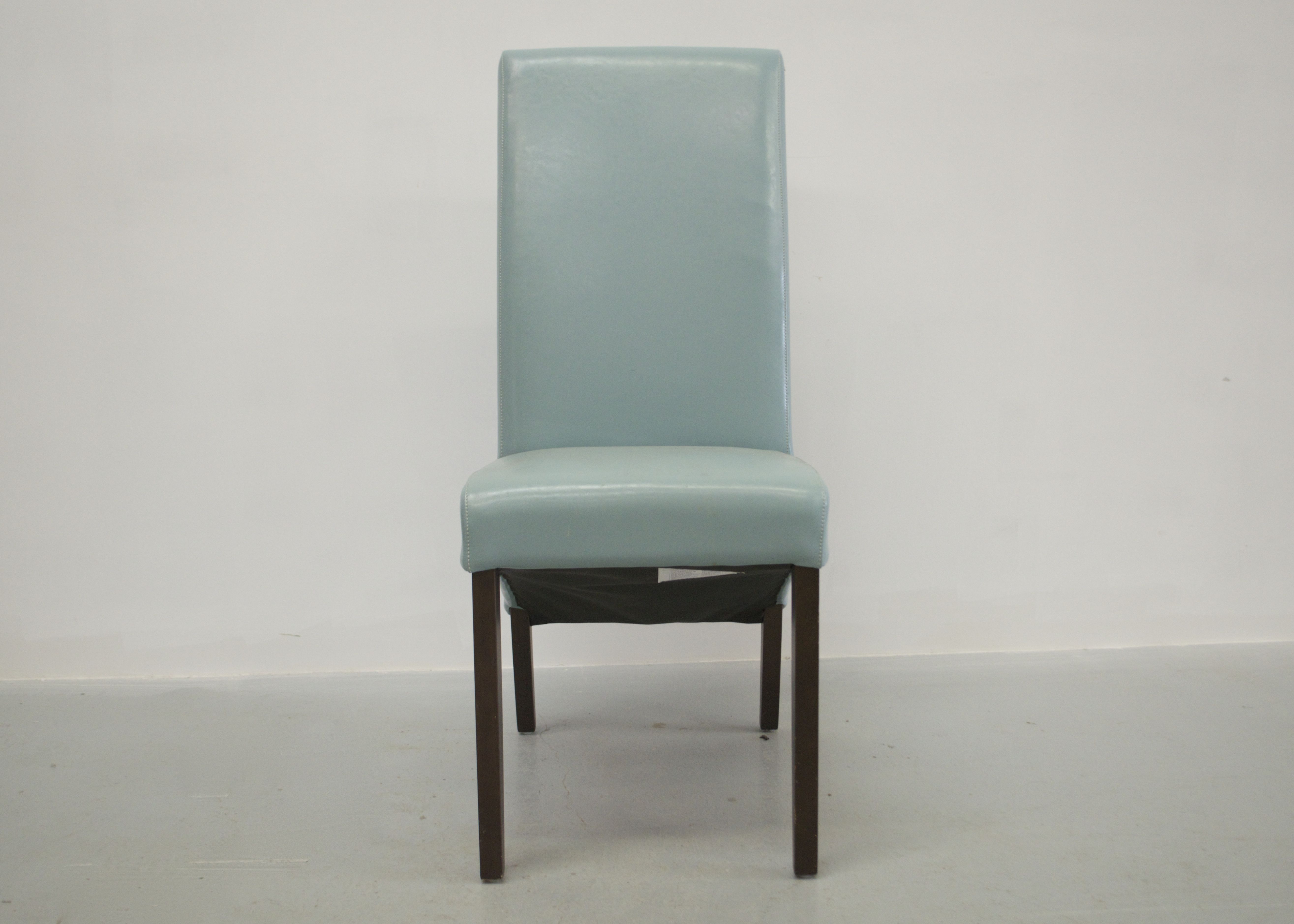 Teal High Back Vinyl Chair