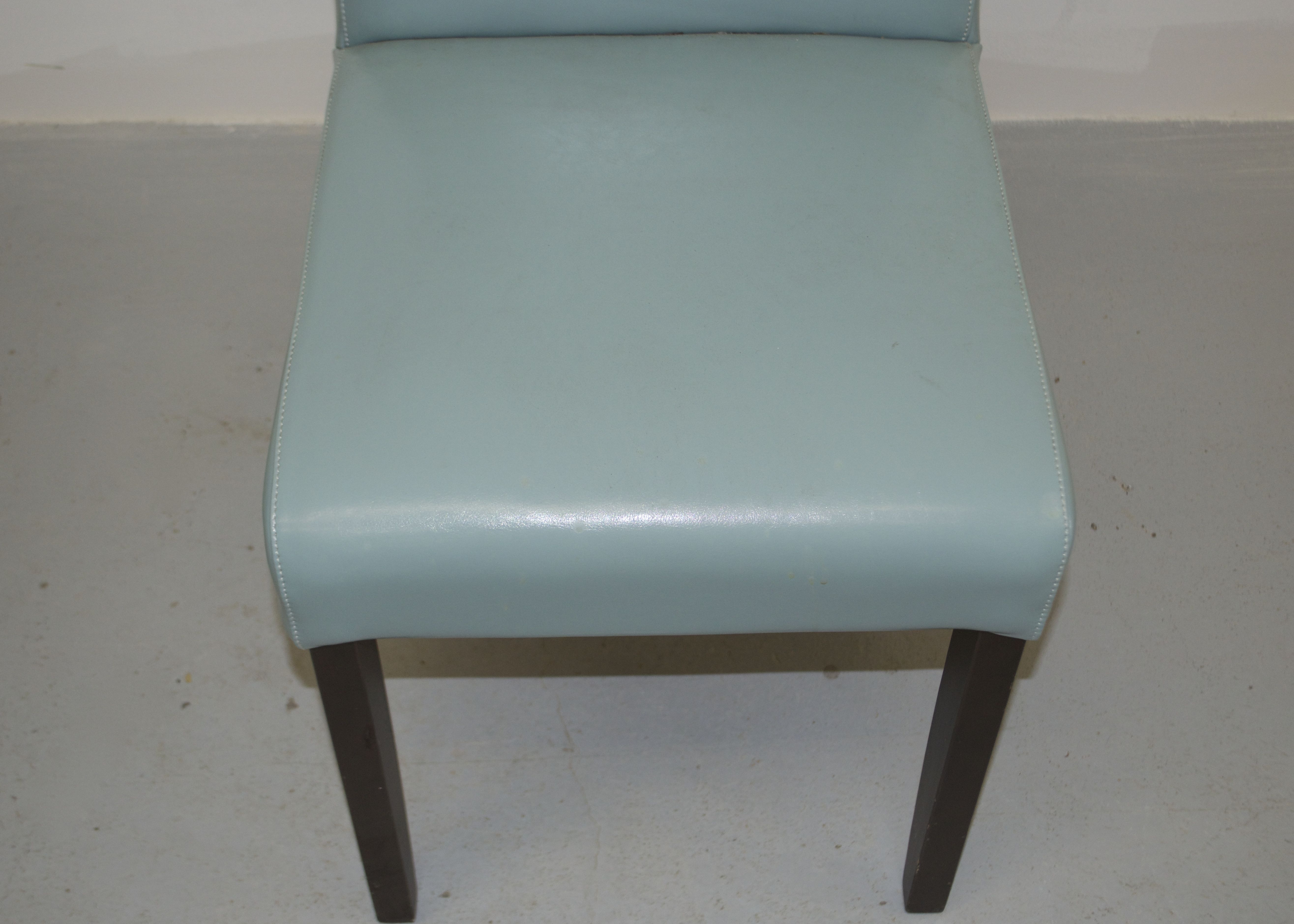 Teal High Back Vinyl Chair