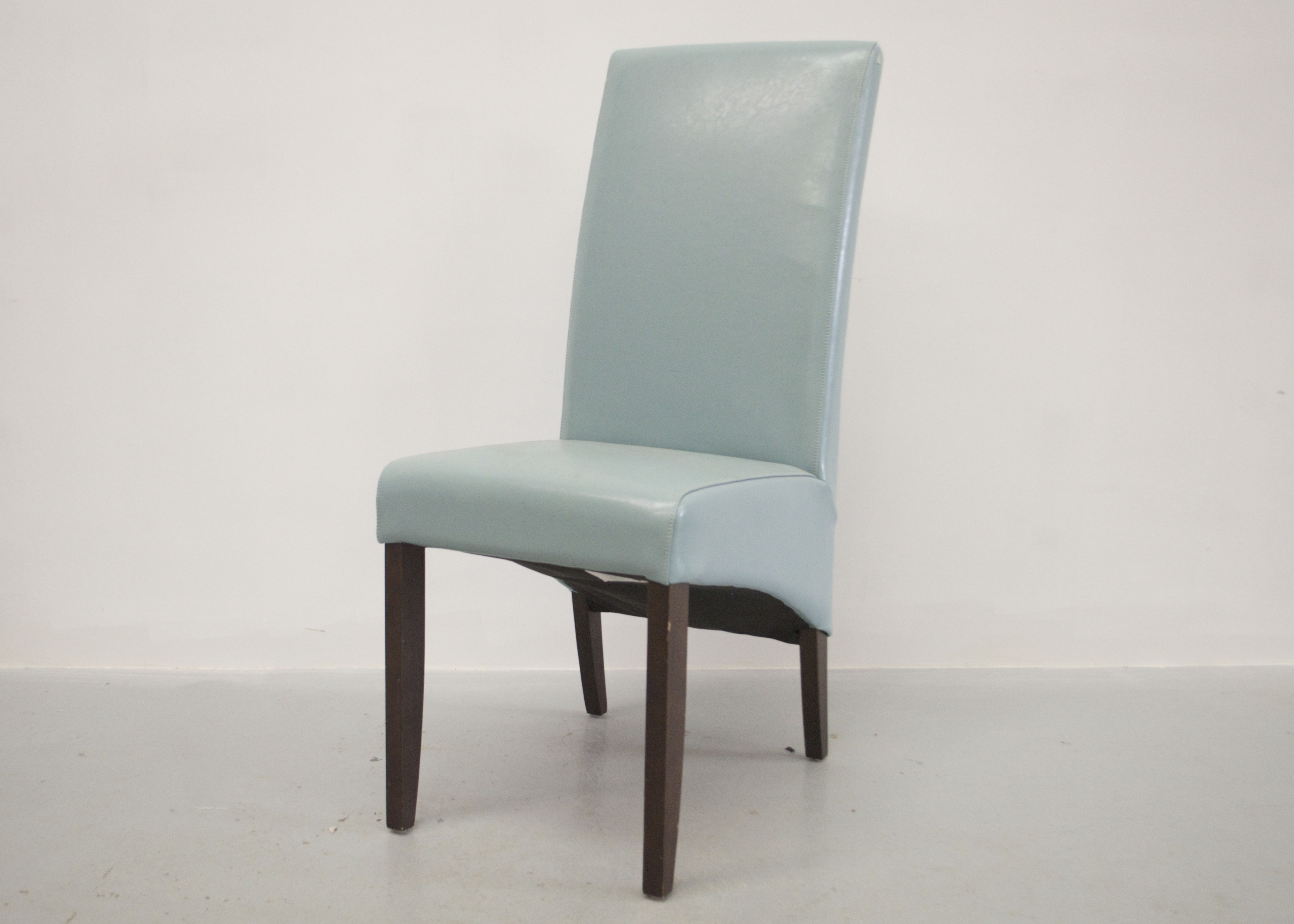 Teal High Back Vinyl Chair