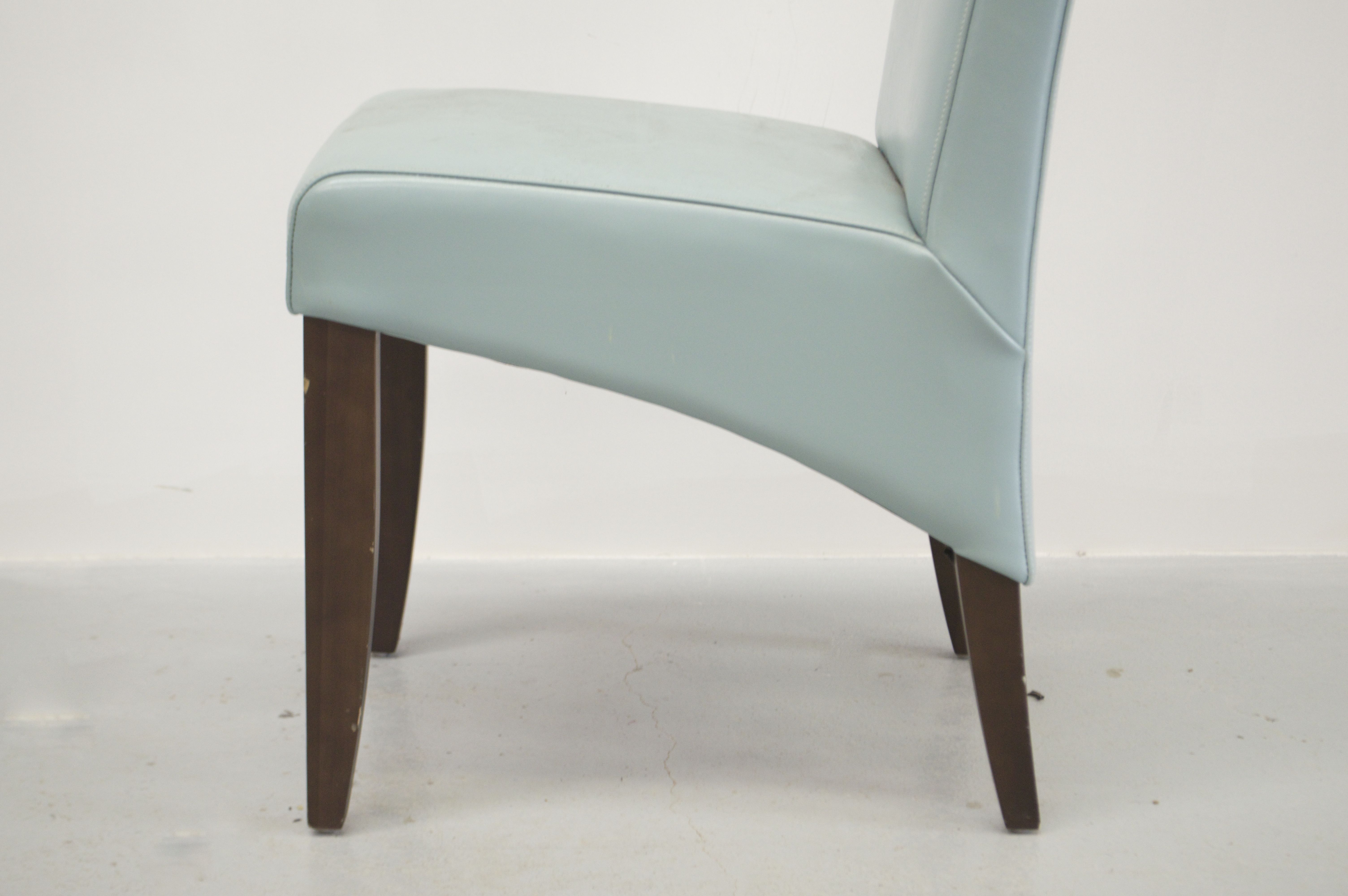 Teal High Back Vinyl Chair