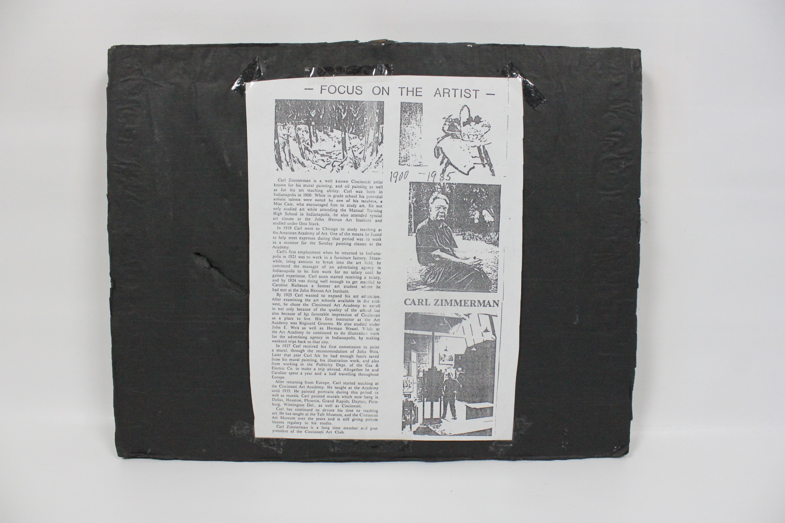 Original Watercolor by Artist Carl Zimmerman