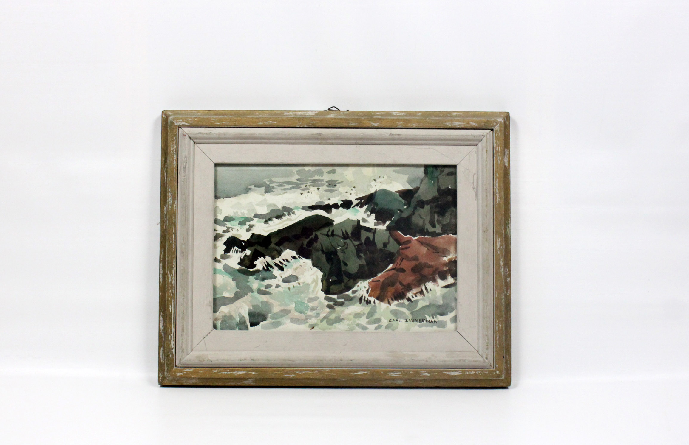 Original Watercolor by Artist Carl Zimmerman